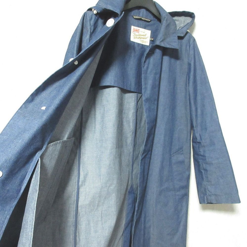Other Other Traditional Weatherwear SELBY HOOD Denim-like Coat Textile Outerwear DUTY FREE for USA Size ONE SIZE - 5 Thumbnail