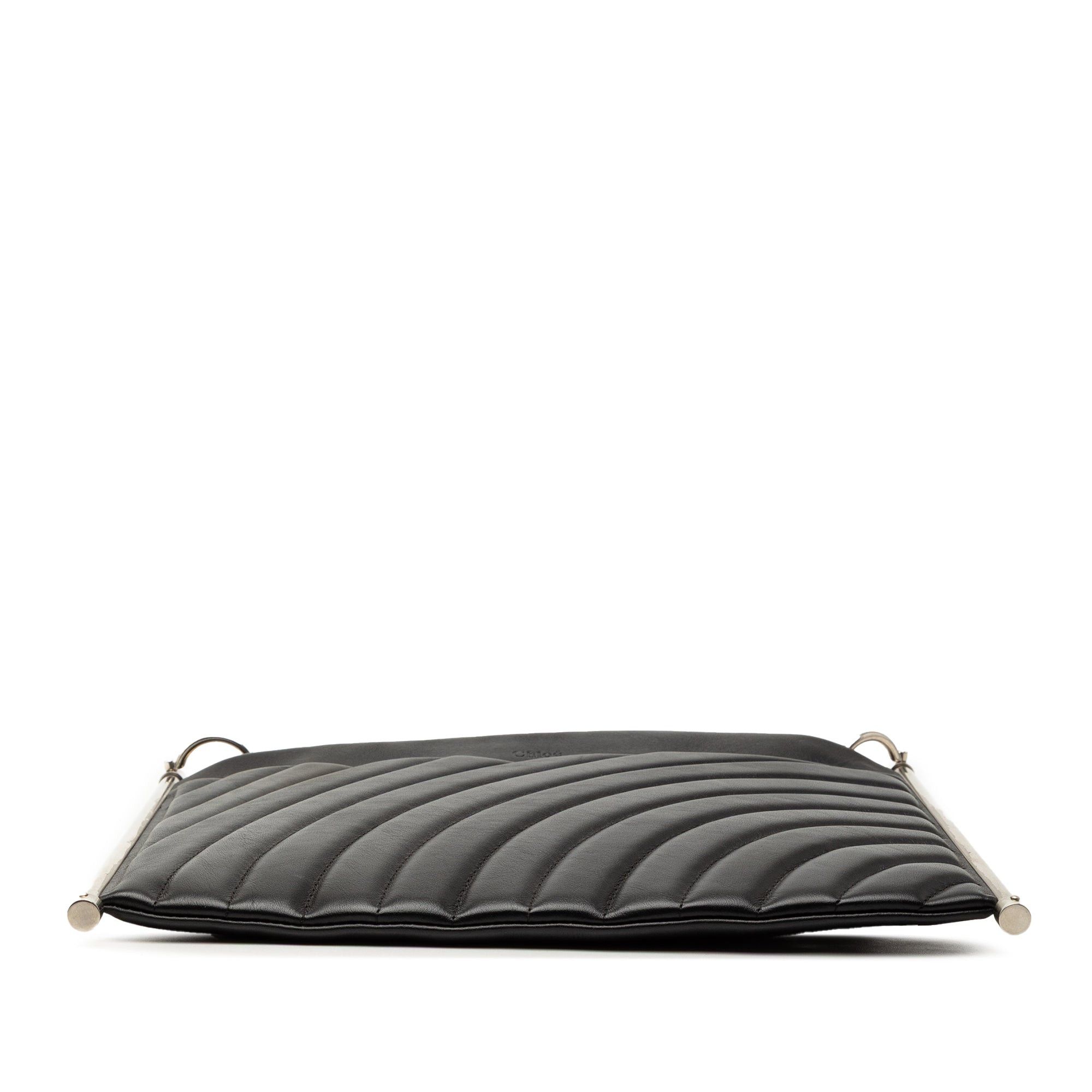 Chloe Medium Quilted Smooth Calfskin Roy Clutch Size ONE SIZE - 3 Thumbnail