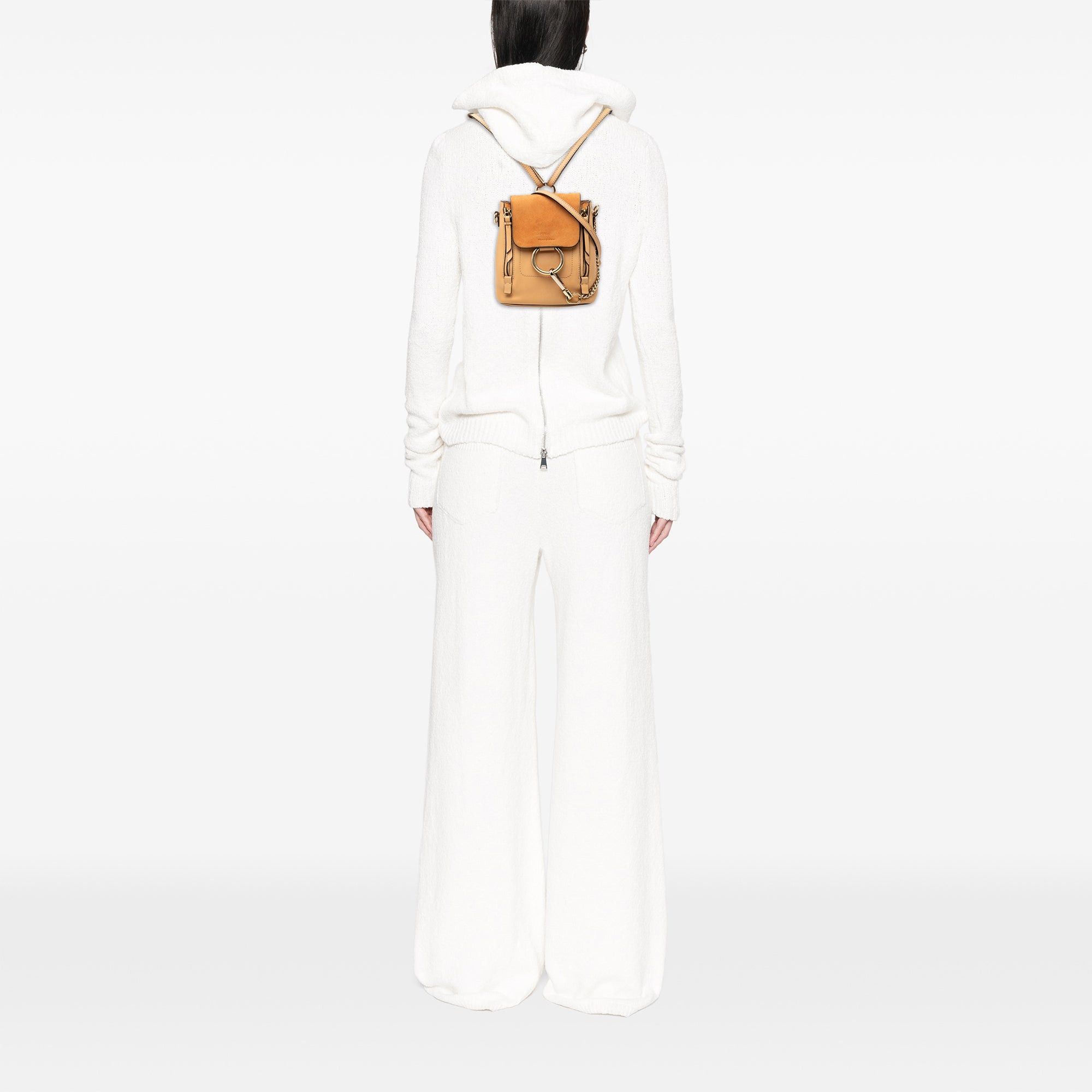 Chloe Mini Calfskin and Suede Faye Backpack Size ONE SIZE - 9 Thumbnail