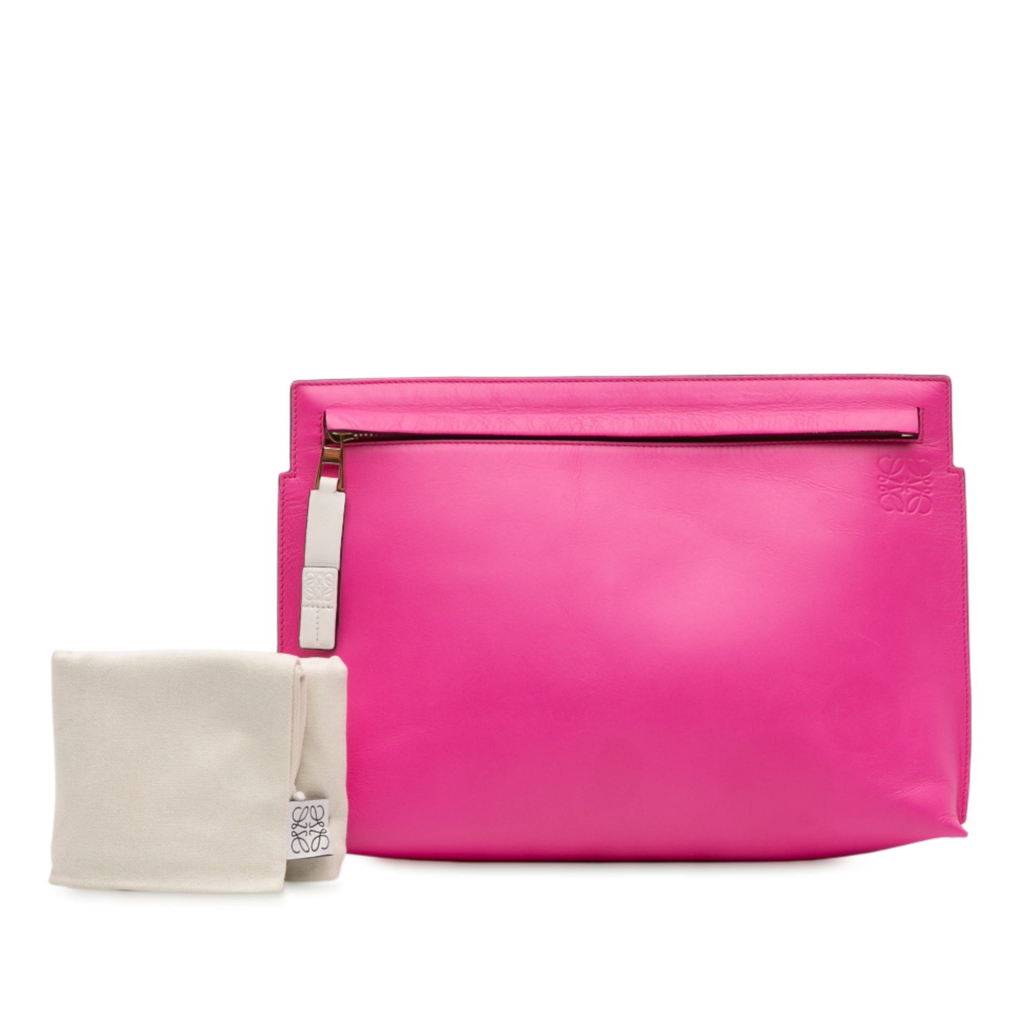 Loewe Bicolor Leather Anagram T Pouch Size ONE SIZE - 11 Thumbnail