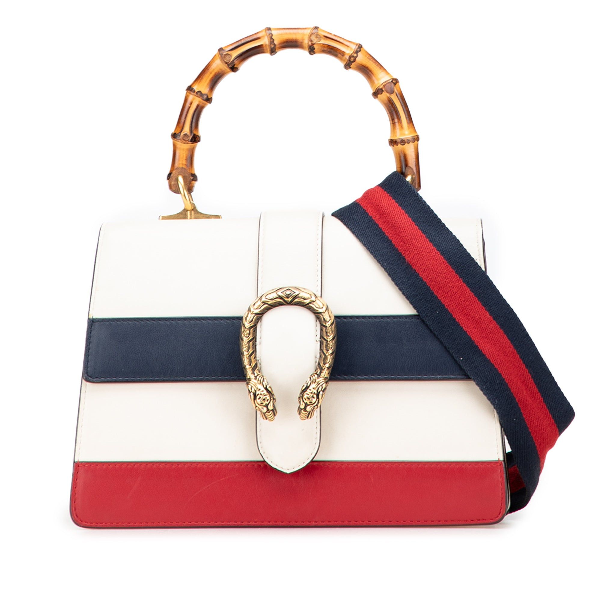 Gucci Medium Leather Bamboo Dionysus Web Satchel Size ONE SIZE - 2 Thumbnail