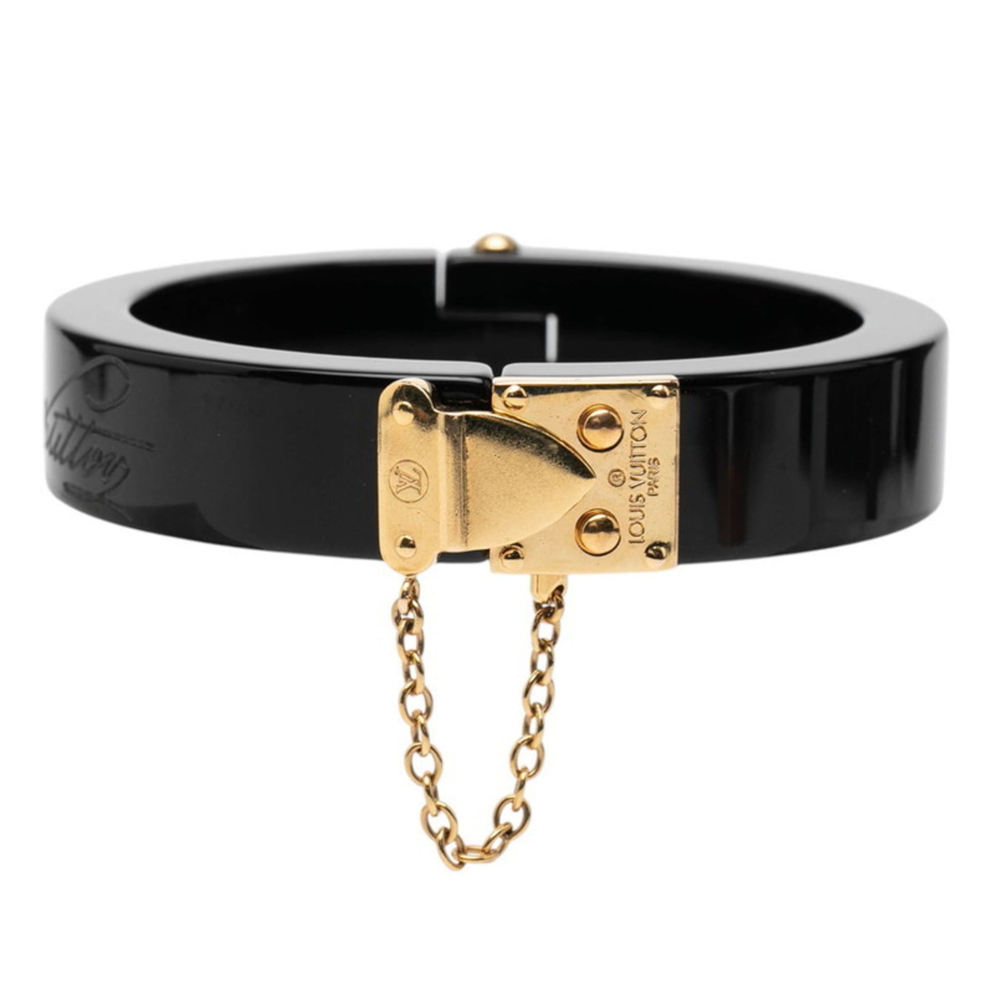 Louis Vuitton Louis Vuitton LockMe Bracelet M66761 Black Plastic Women's LOUIS VUITTON Size ONE SIZE - 2 Thumbnail