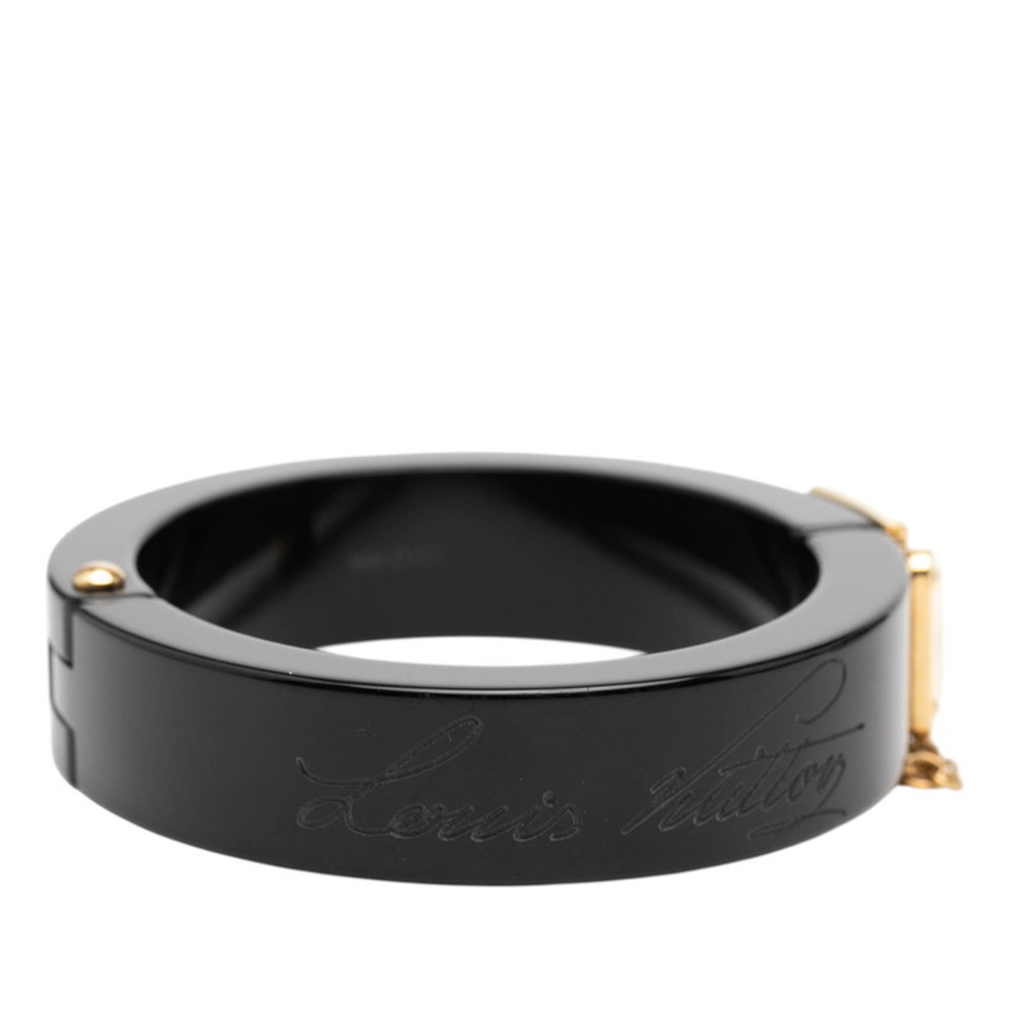 Louis Vuitton Louis Vuitton LockMe Bracelet M66761 Black Plastic Women's LOUIS VUITTON Size ONE SIZE - 3 Thumbnail