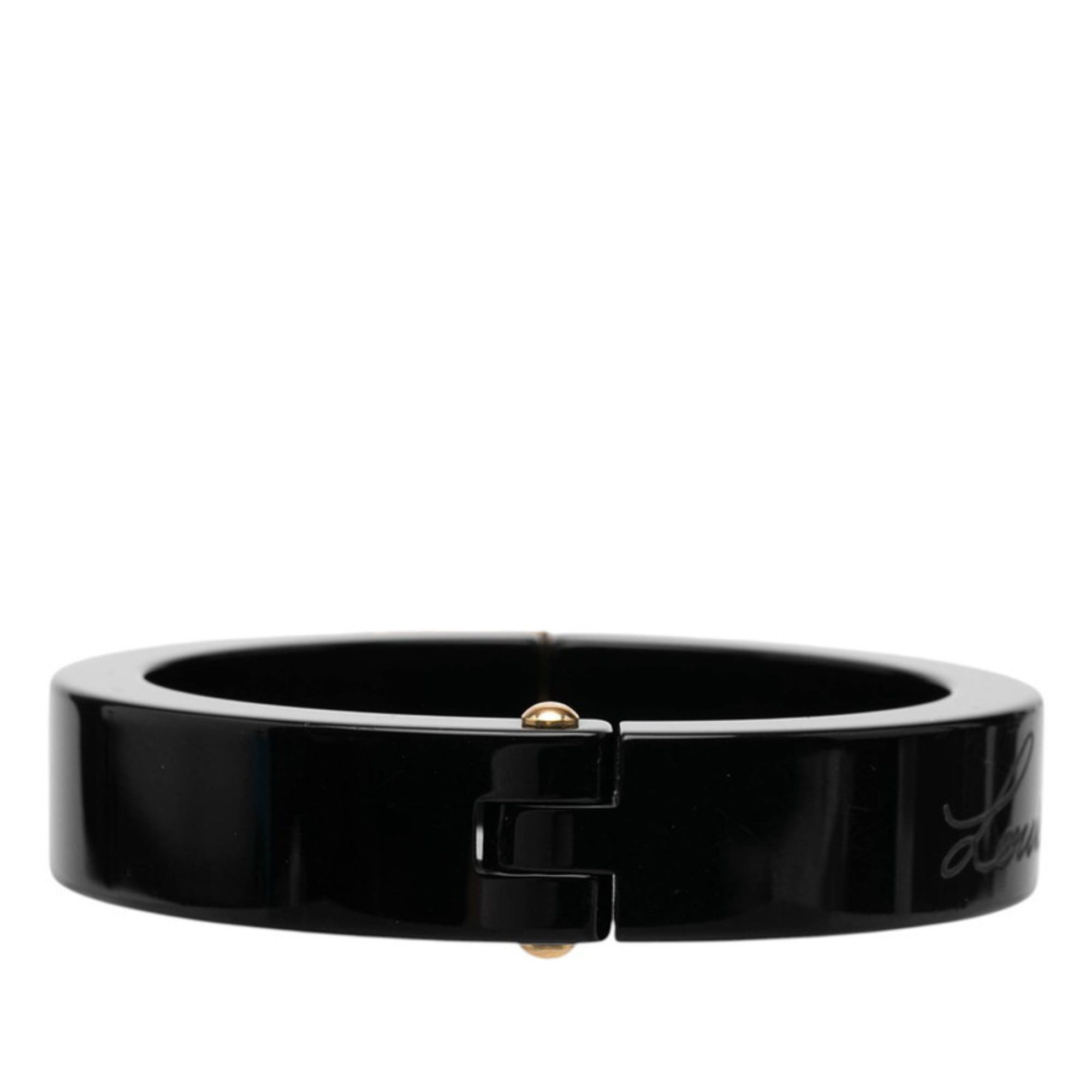 Louis Vuitton Louis Vuitton LockMe Bracelet M66761 Black Plastic Women's LOUIS VUITTON Size ONE SIZE - 4 Thumbnail