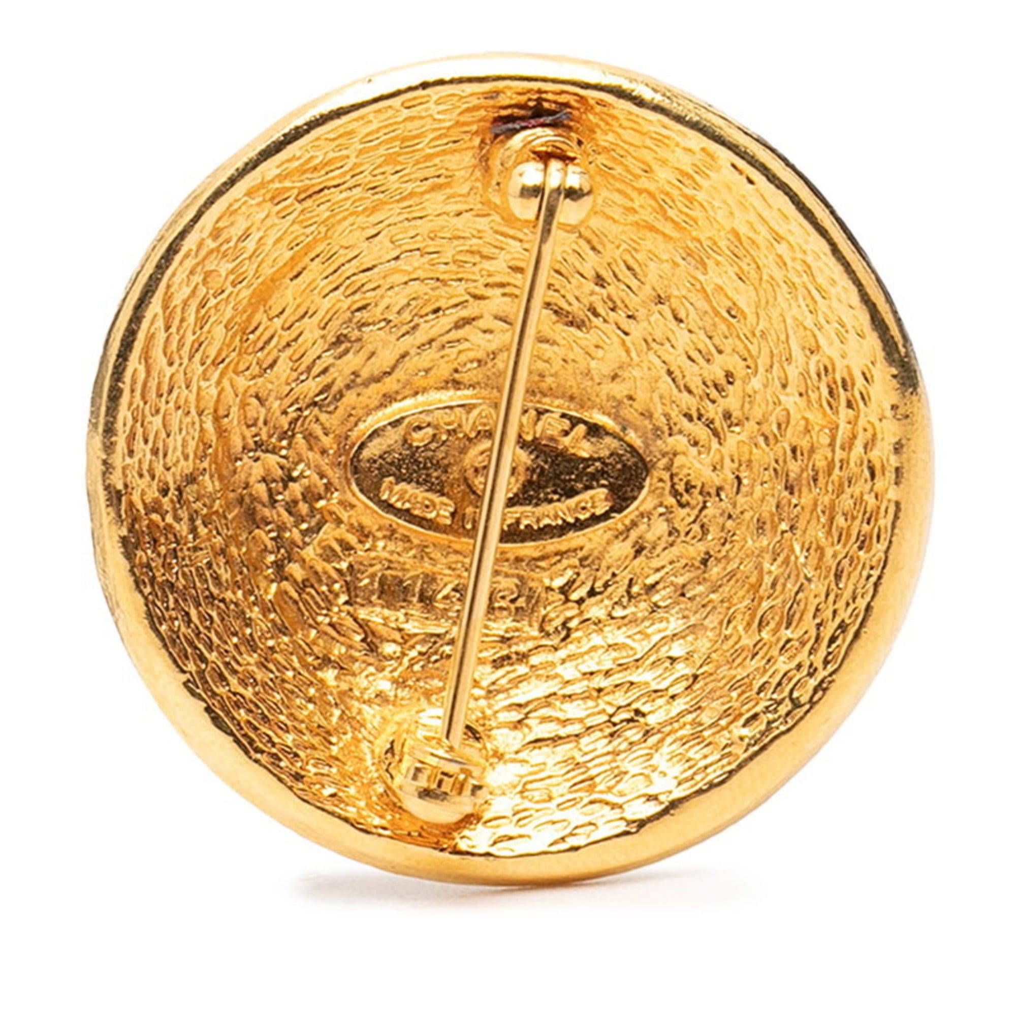Chanel CHANEL Coco Mark 31 RUE CAMBON PARIS Brooch, Gold Plated, Women's Size ONE SIZE - 2 Thumbnail