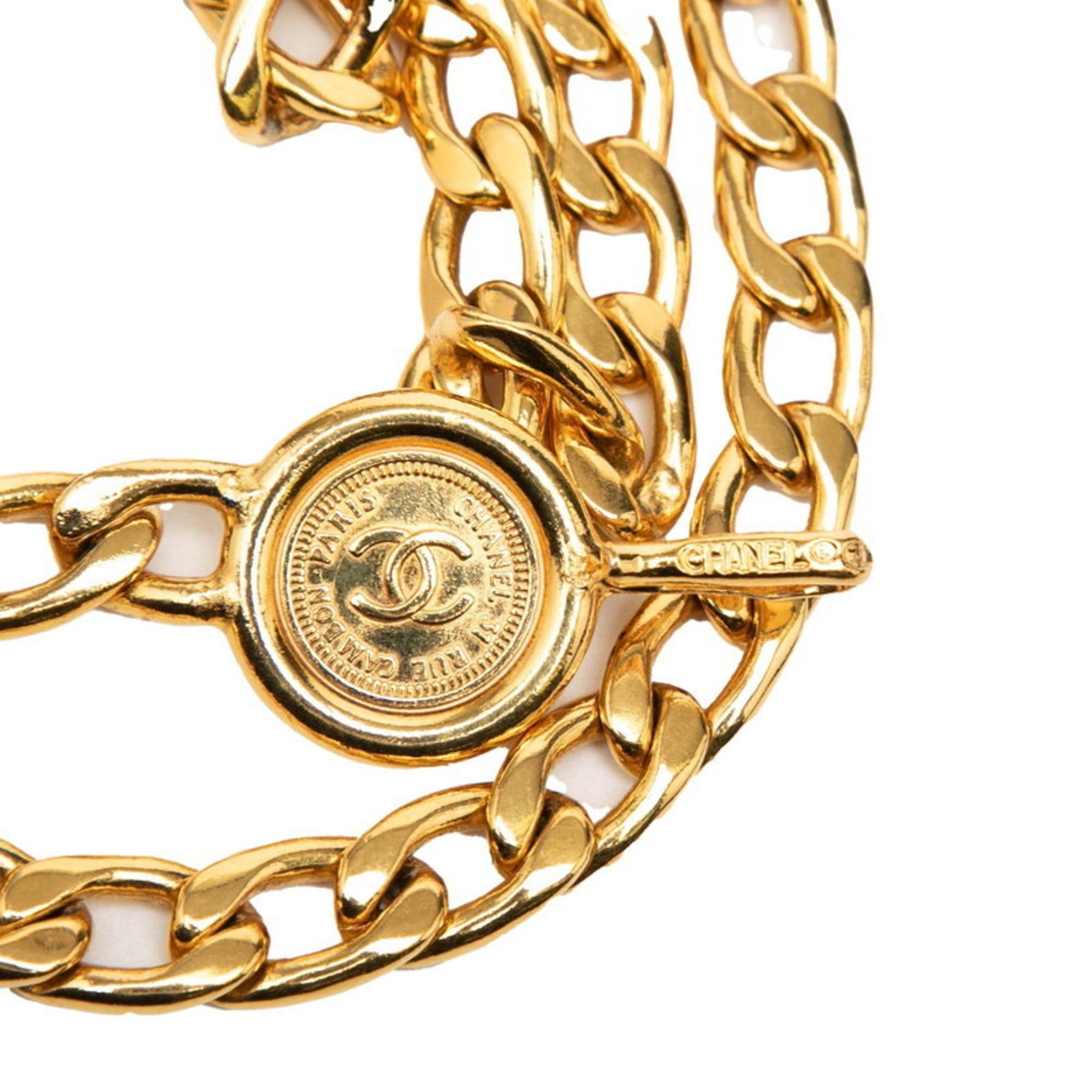 Chanel Chanel Coco Mark 31 RUE CAMBON PARIS Chain Belt, Gold Plated, Women's, CHANEL Size ONE SIZE - 3 Thumbnail