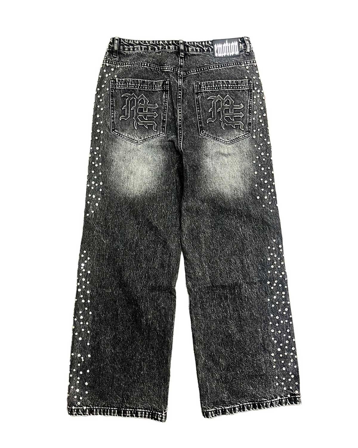 Other Mixed Emotions Stone Baggy Jeans Grey Size US 38 / EU 54 - 2 Thumbnail