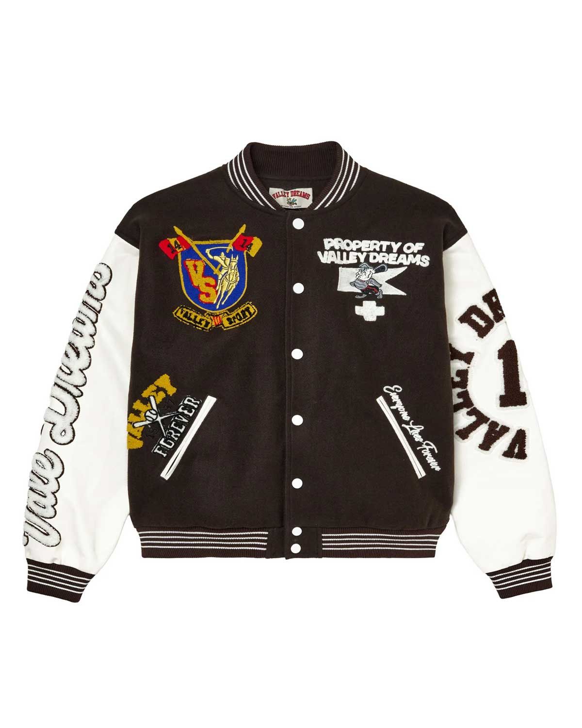 Vale Forever Alumni Varsity Jacket Brown Size US XXL / EU 58 / 5 - 2 Thumbnail