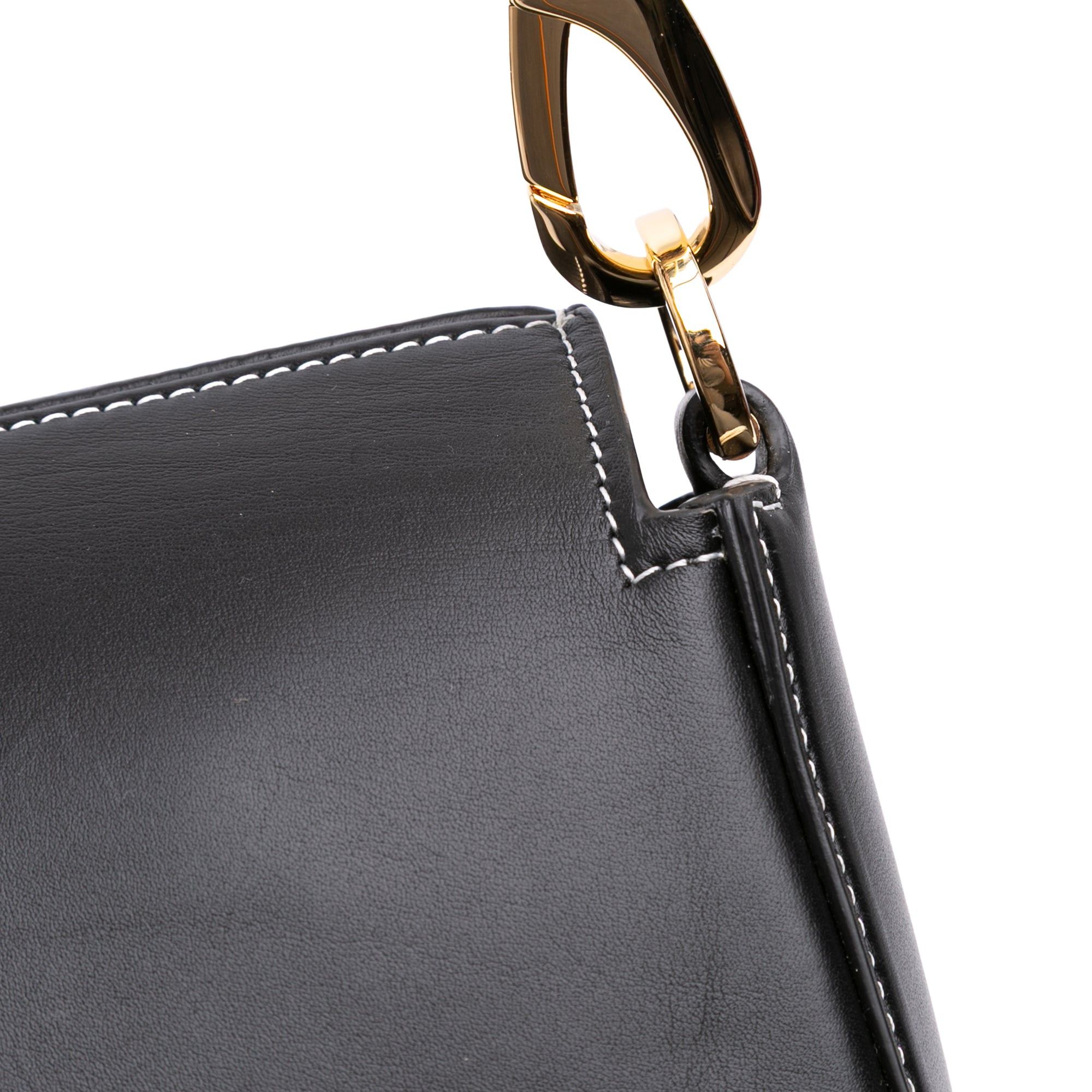 Valentino Medium Leather Ohval Flap Bag Size ONE SIZE - 9 Thumbnail