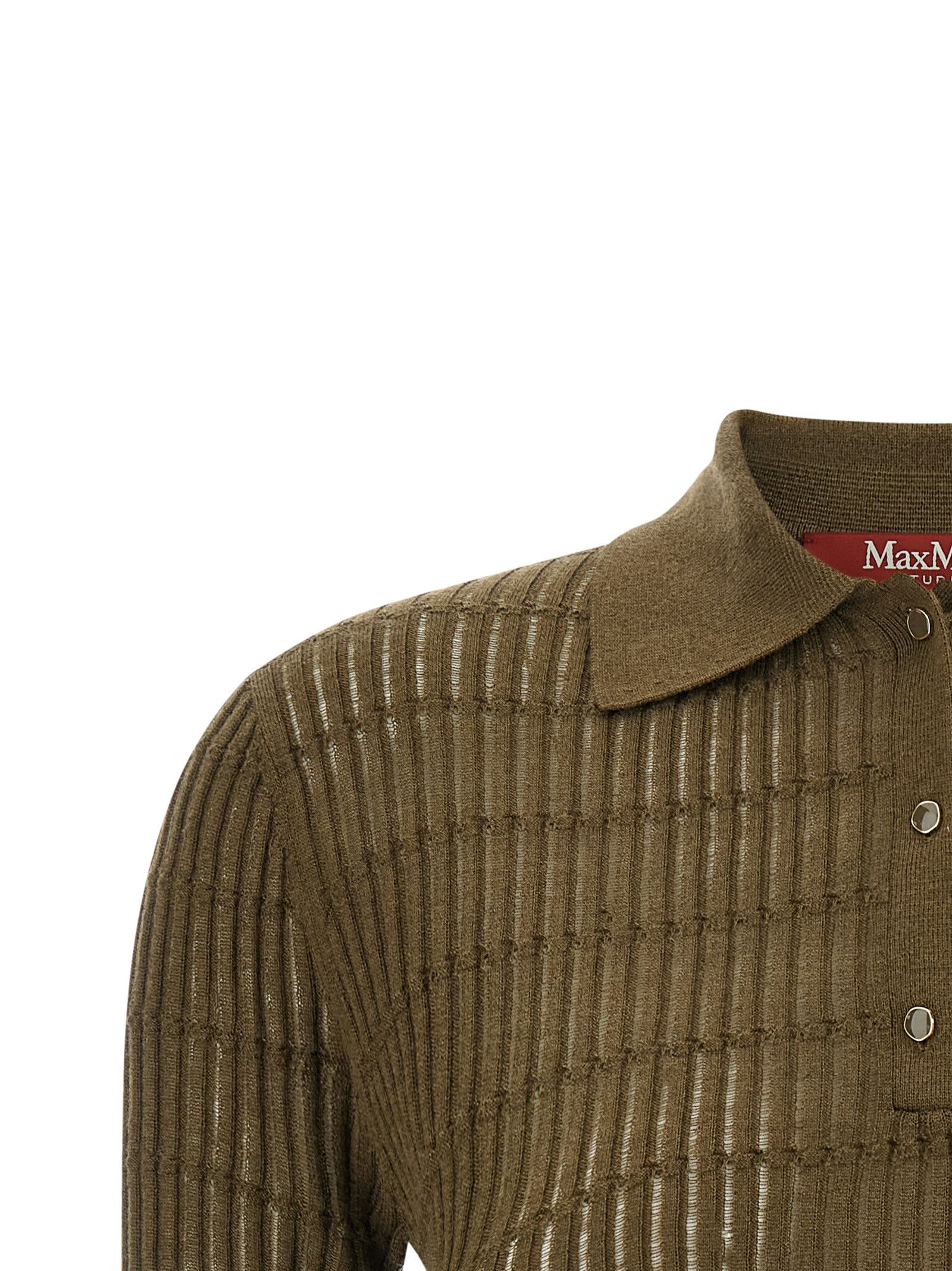 Max Mara 'Mstgallo' Polo Shirt Size L / US 10 / IT 46 - 3 Thumbnail