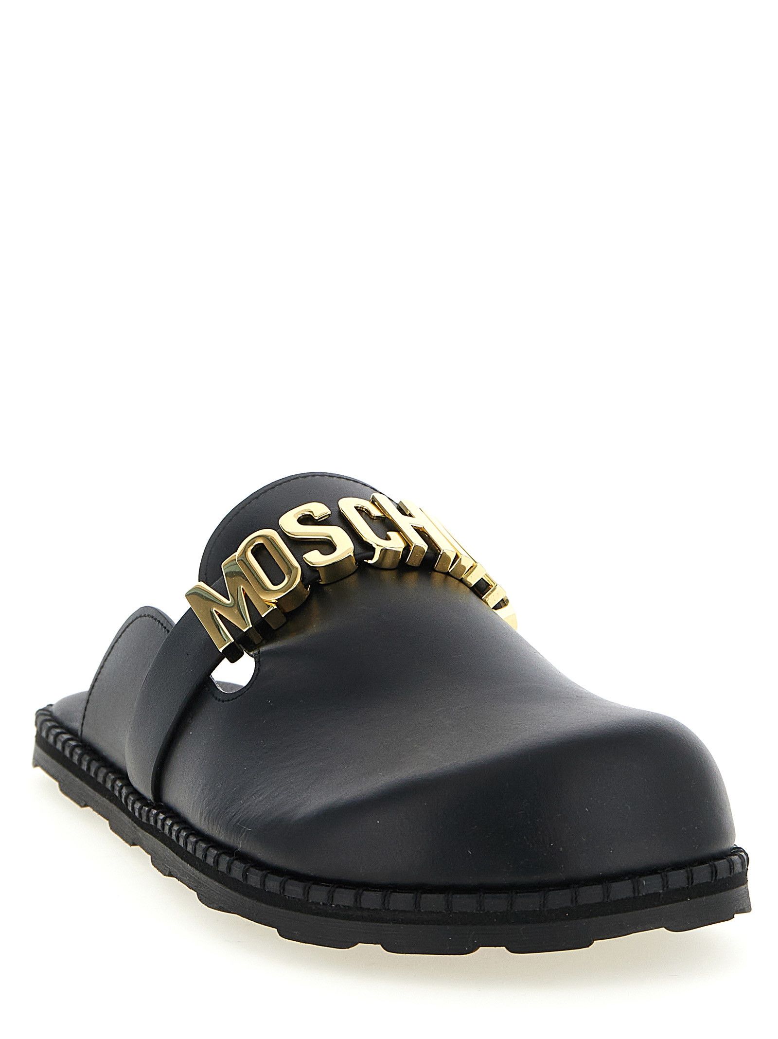 Moschino Leather Sabots Size US 11 / EU 44 - 2 Thumbnail