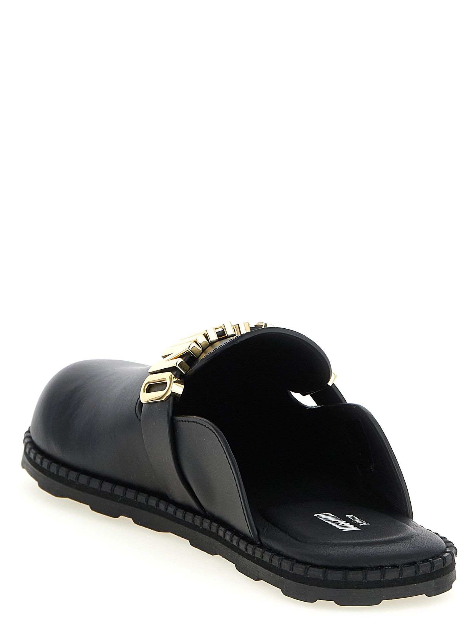 Moschino Leather Sabots Size US 11 / EU 44 - 3 Thumbnail