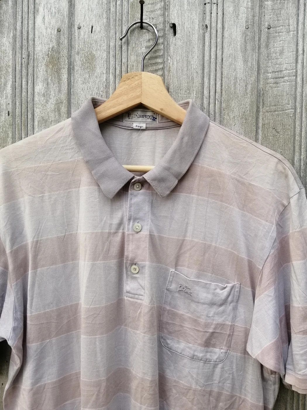 Burberry Vintage Burberrys Polo Shirt Embroidery Logo Size L Size US L / EU 52-54 / 3 - 1 Thumbnail