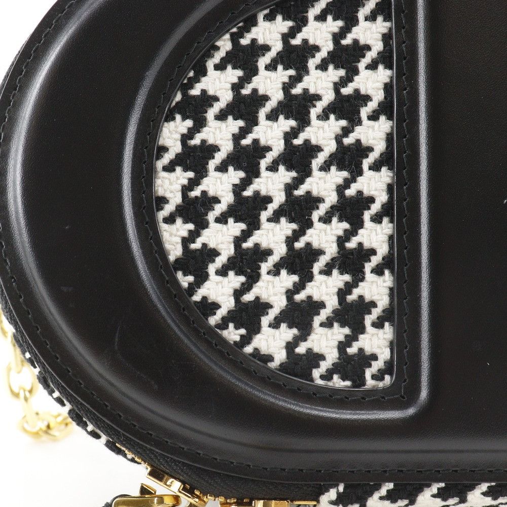 Dior Dior Christian Dior CD Signature Houndstooth Canvas 2way Shoulder Bag Textile Shoulder Bag DUTY FREE for USA Size ONE SIZE - 8 Thumbnail