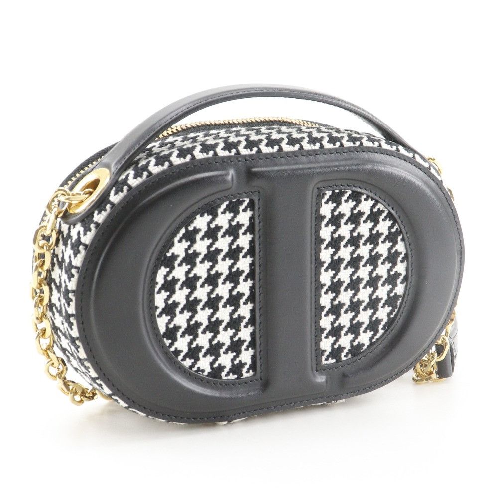 Dior Dior Christian Dior CD Signature Houndstooth Canvas 2way Shoulder Bag Textile Shoulder Bag DUTY FREE for USA Size ONE SIZE - 3 Thumbnail