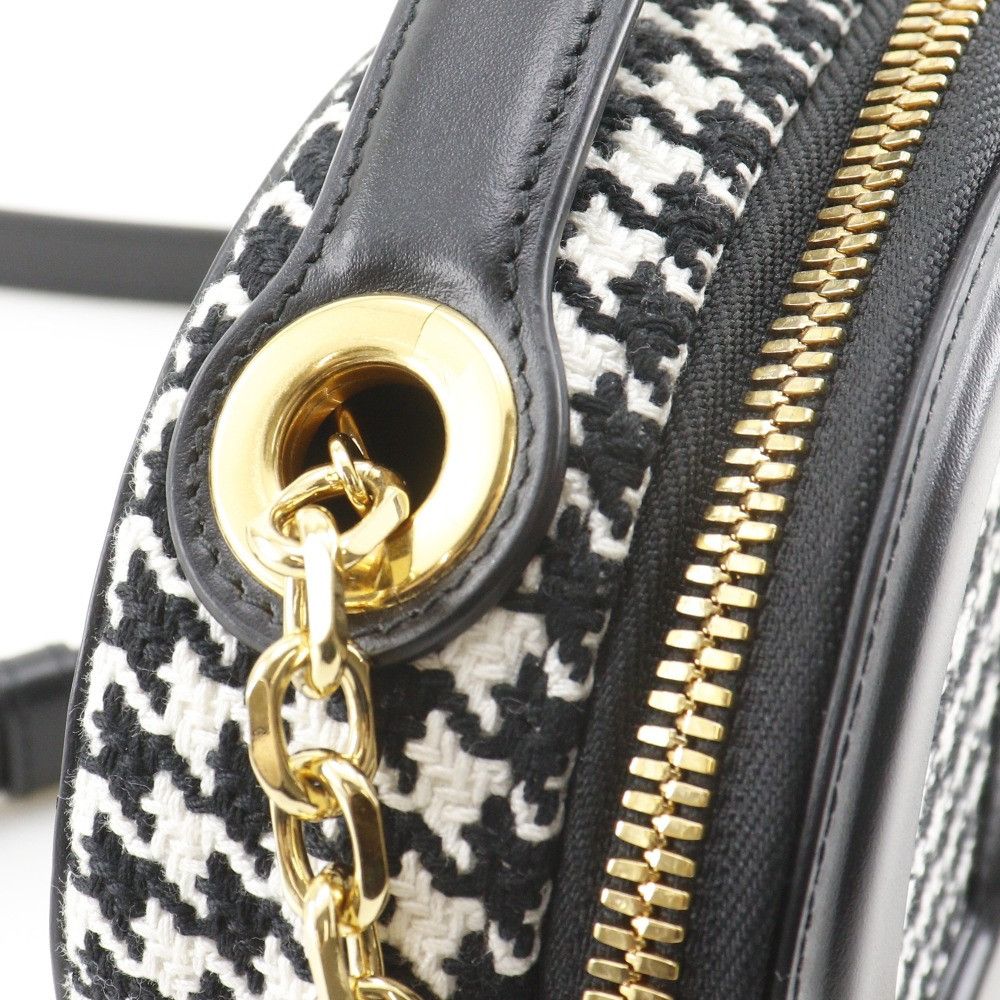 Dior Dior Christian Dior CD Signature Houndstooth Canvas 2way Shoulder Bag Textile Shoulder Bag DUTY FREE for USA Size ONE SIZE - 15 Thumbnail