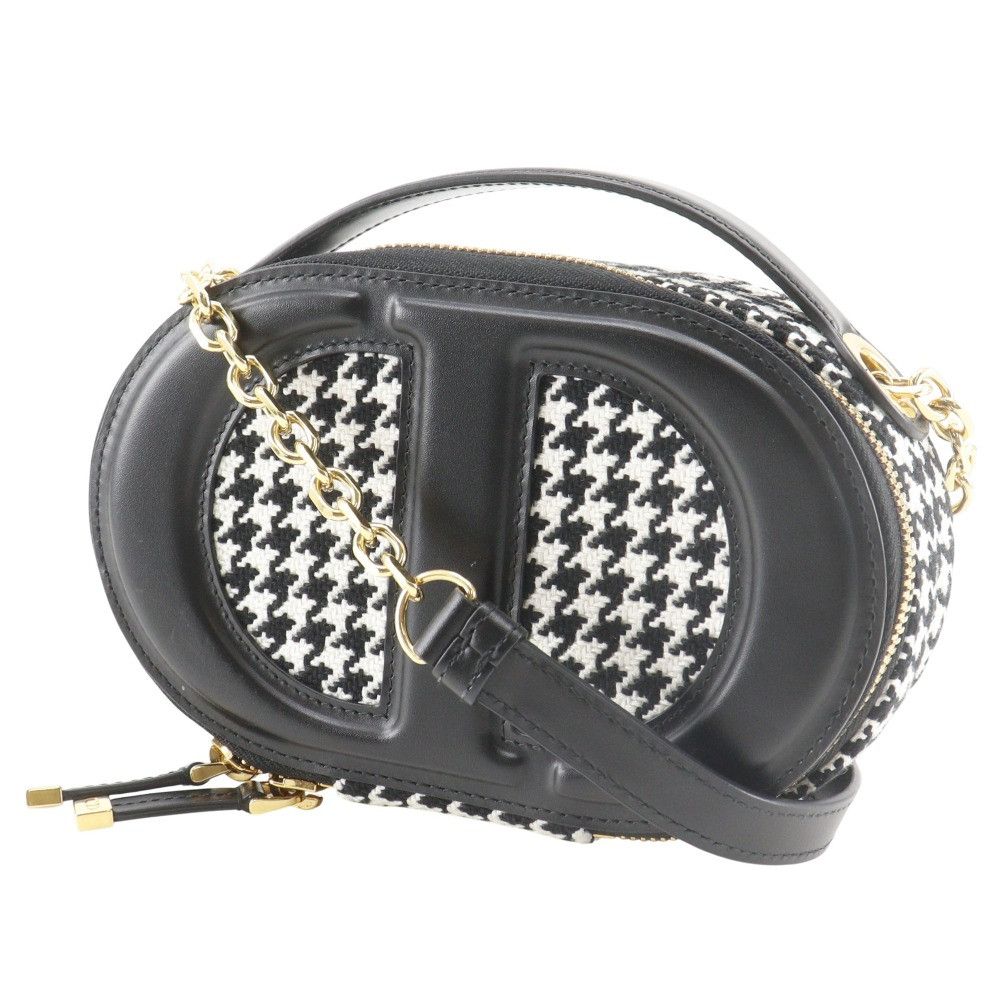 Dior Dior Christian Dior CD Signature Houndstooth Canvas 2way Shoulder Bag Textile Shoulder Bag DUTY FREE for USA Size ONE SIZE - 2 Thumbnail