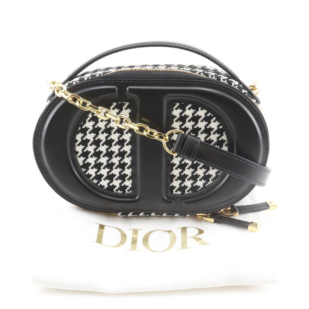 Dior Dior Christian Dior CD Signature Houndstooth Canvas 2way Shoulder Bag Textile Shoulder Bag DUTY FREE for USA Size ONE SIZE - 20 Thumbnail