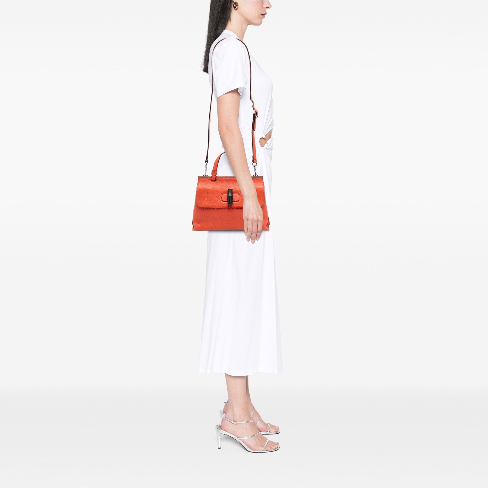 Gucci Small Leather Bamboo Daily Satchel Size ONE SIZE - 7 Thumbnail