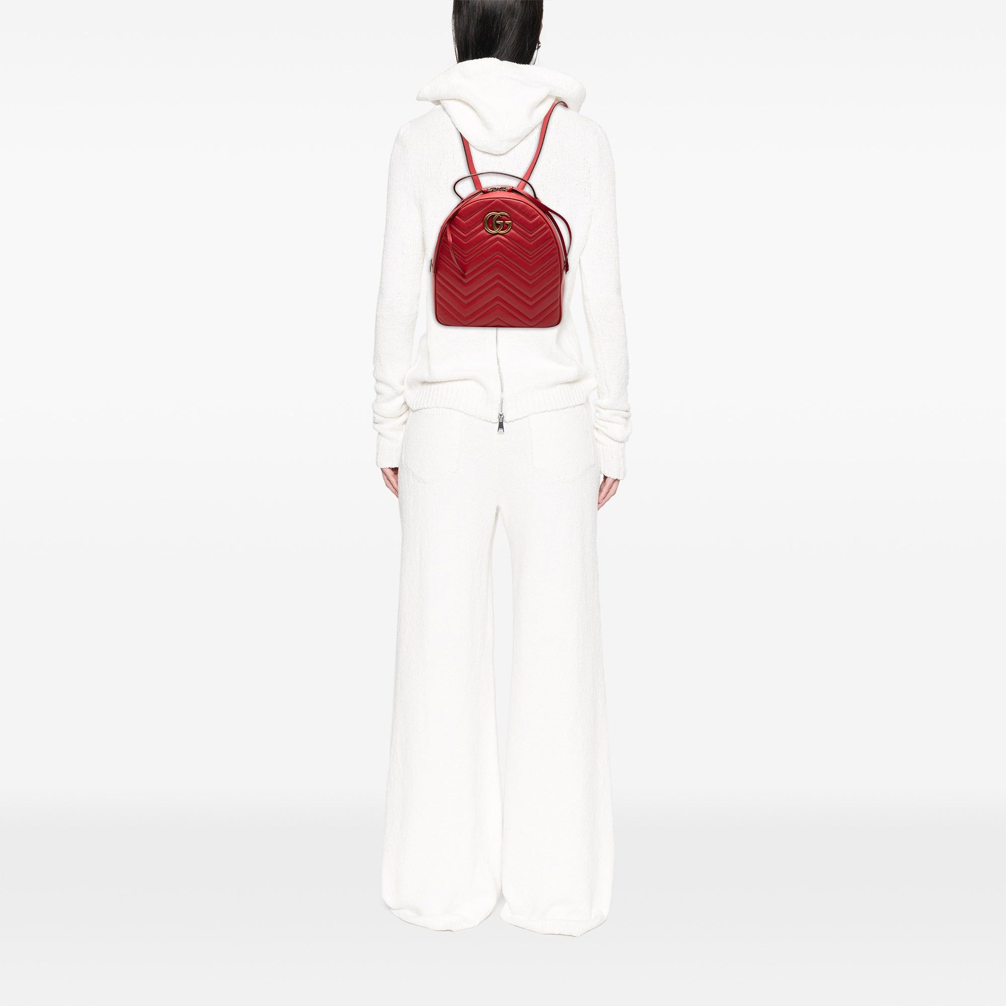 Gucci Small GG Marmont Matelasse Leather Backpack Size ONE SIZE - 8 Thumbnail