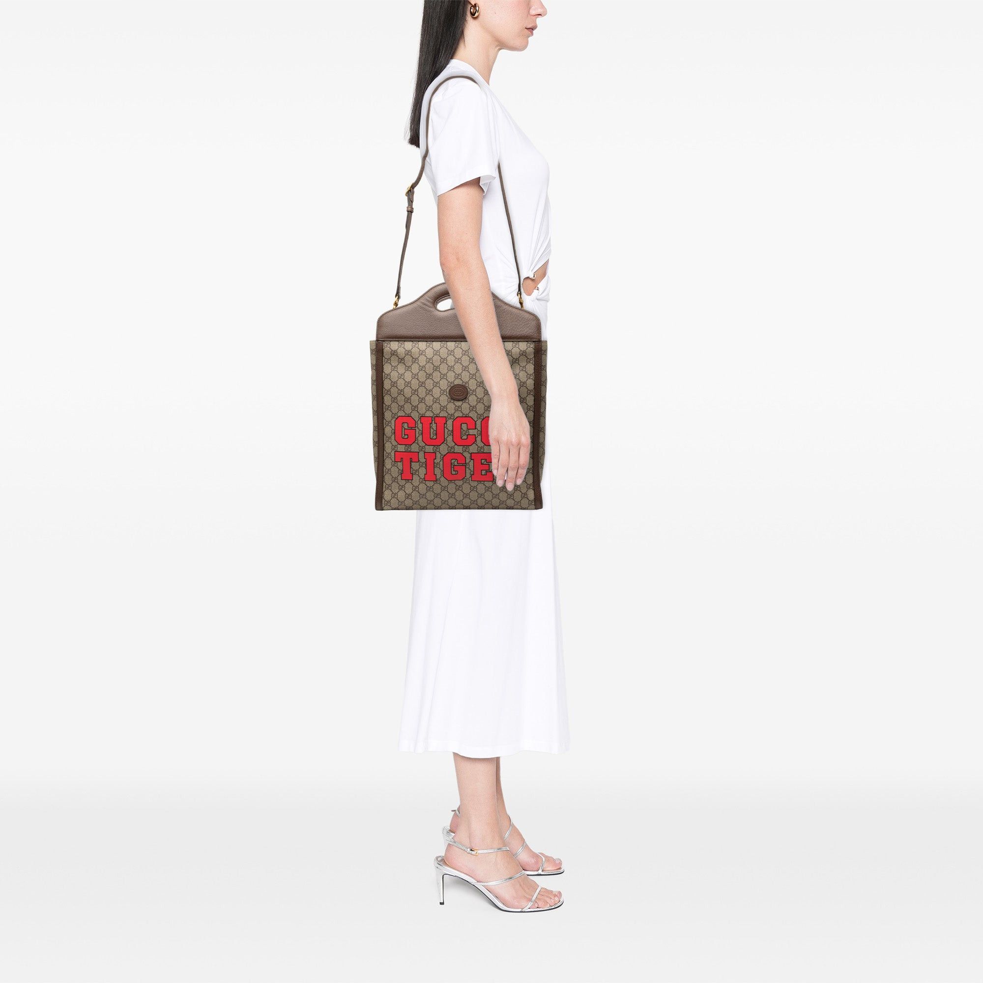 Gucci GG Supreme Web Tiger Satchel Size ONE SIZE - 7 Thumbnail