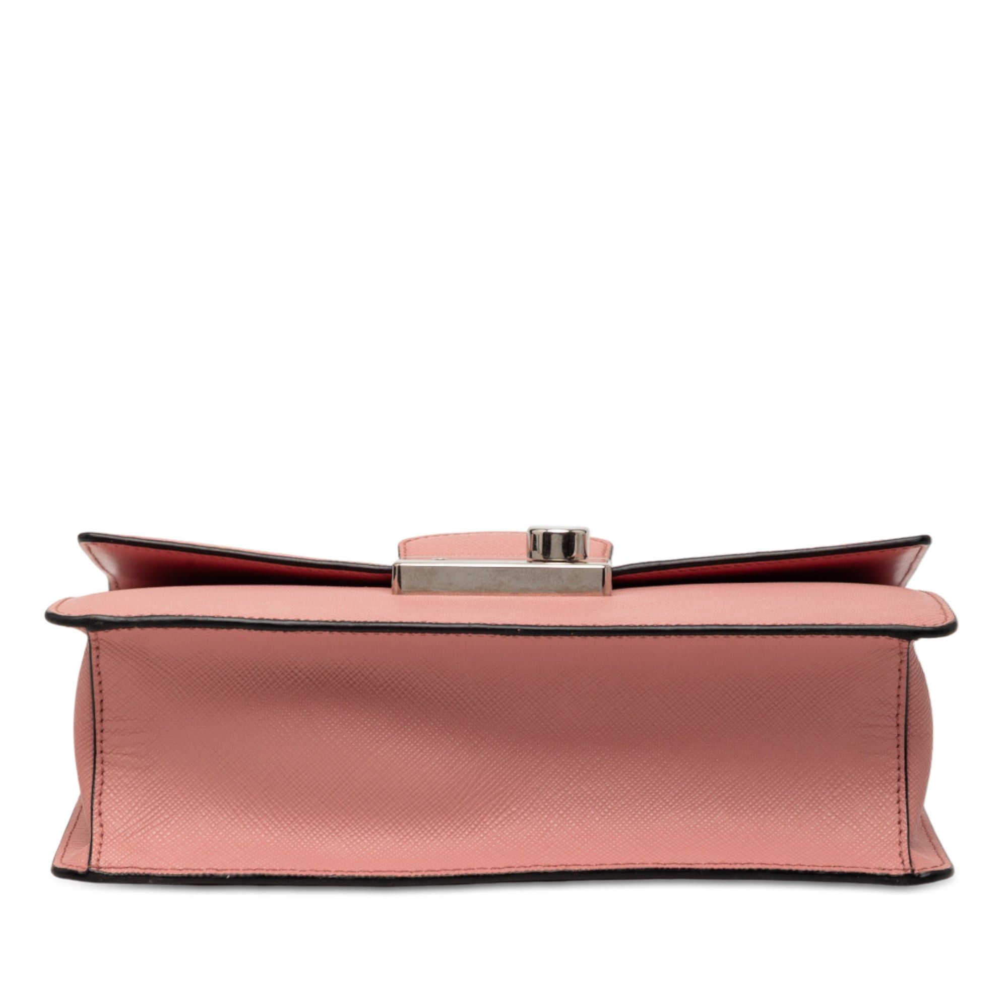 Prada Small Saffiano Sound Lock Chain Crossbody Size ONE SIZE - 3 Thumbnail