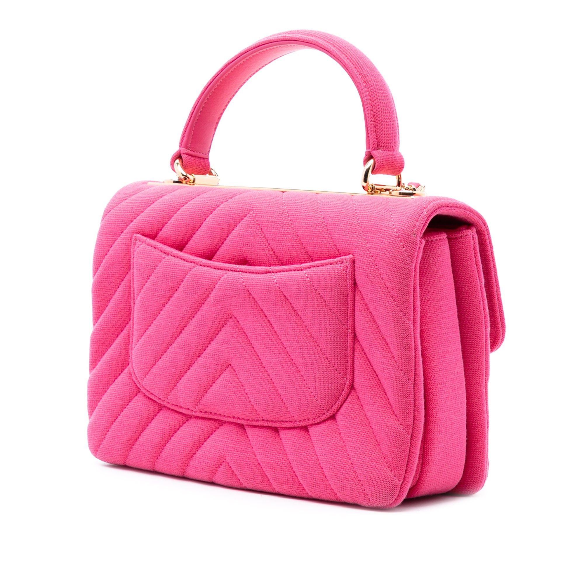 Chanel Small Chevron Jersey Trendy CC Top Handle Flap Size ONE SIZE - 2 Thumbnail