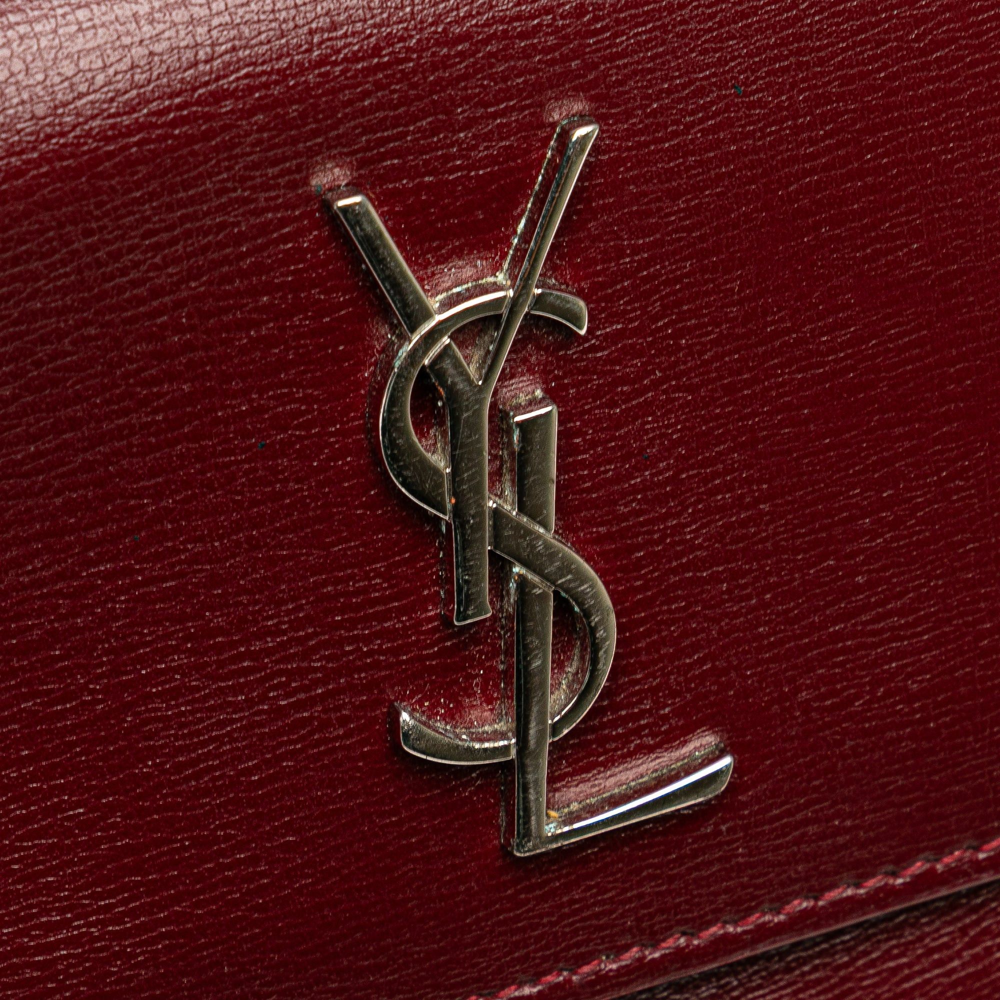 Saint Laurent Paris Mini Calfskin Monogram Sunset Wallet on Chain Size ONE SIZE - 7 Thumbnail