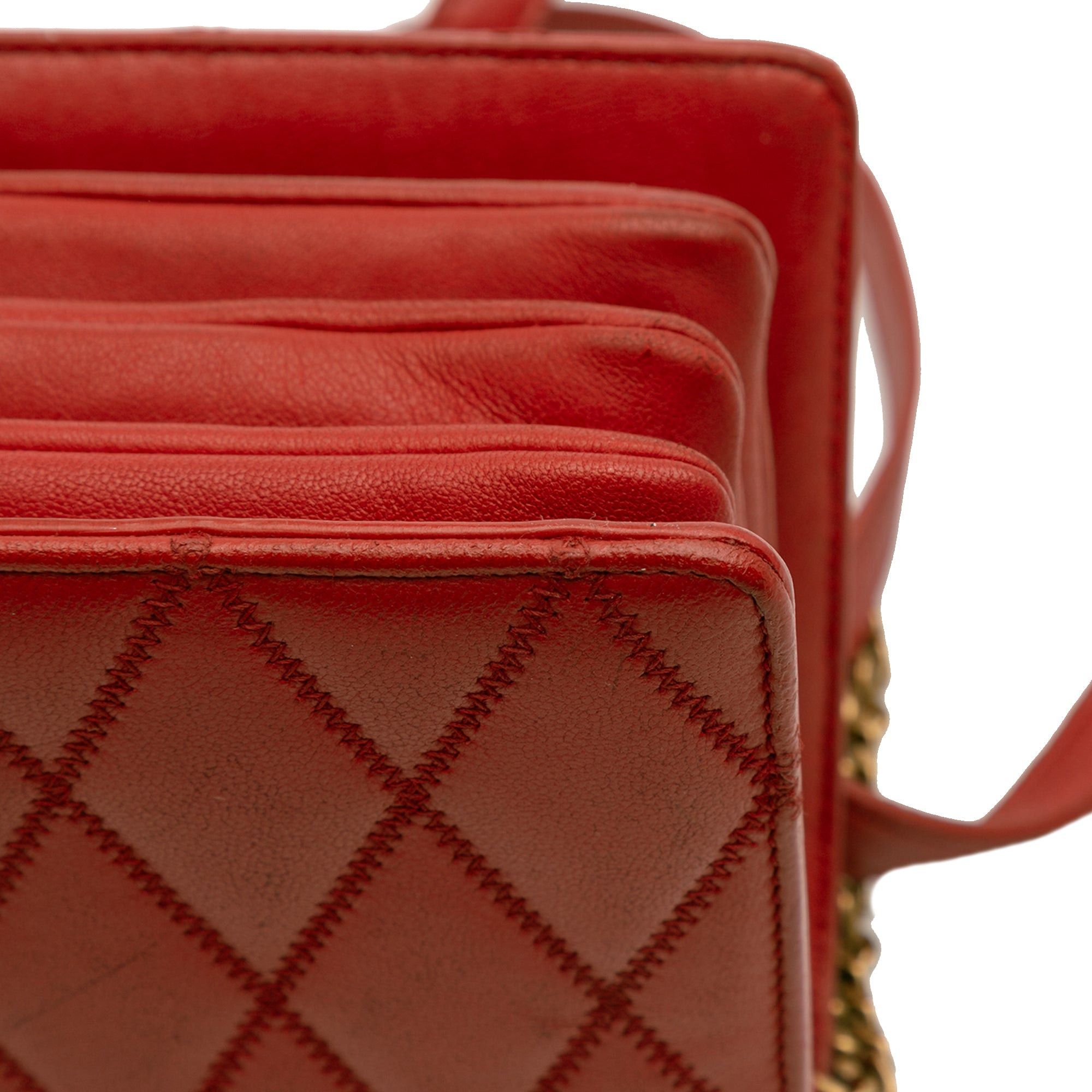 Saint Laurent Paris Diamond Quilted Lambskin Angie Chain Bag Size ONE SIZE - 9 Thumbnail