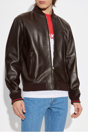 Gucci $6.5K VALUE GUCCI BROWN LEATHER BOMBER JACKET Size US XXL / EU 58 / 5 - 3 Thumbnail