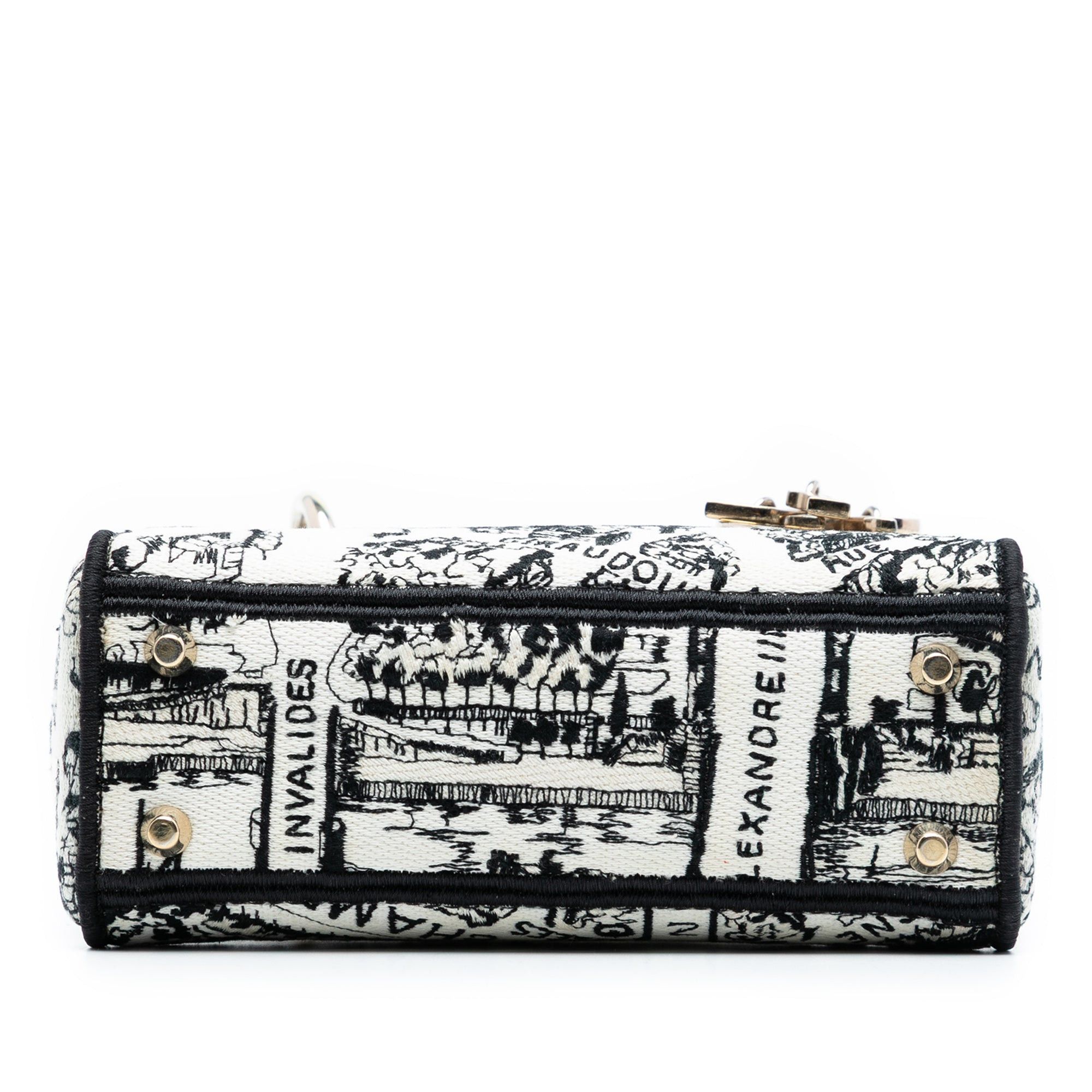Dior Mini Embroidered Canvas Plan de Paris Lady D Lite Size ONE SIZE - 3 Thumbnail