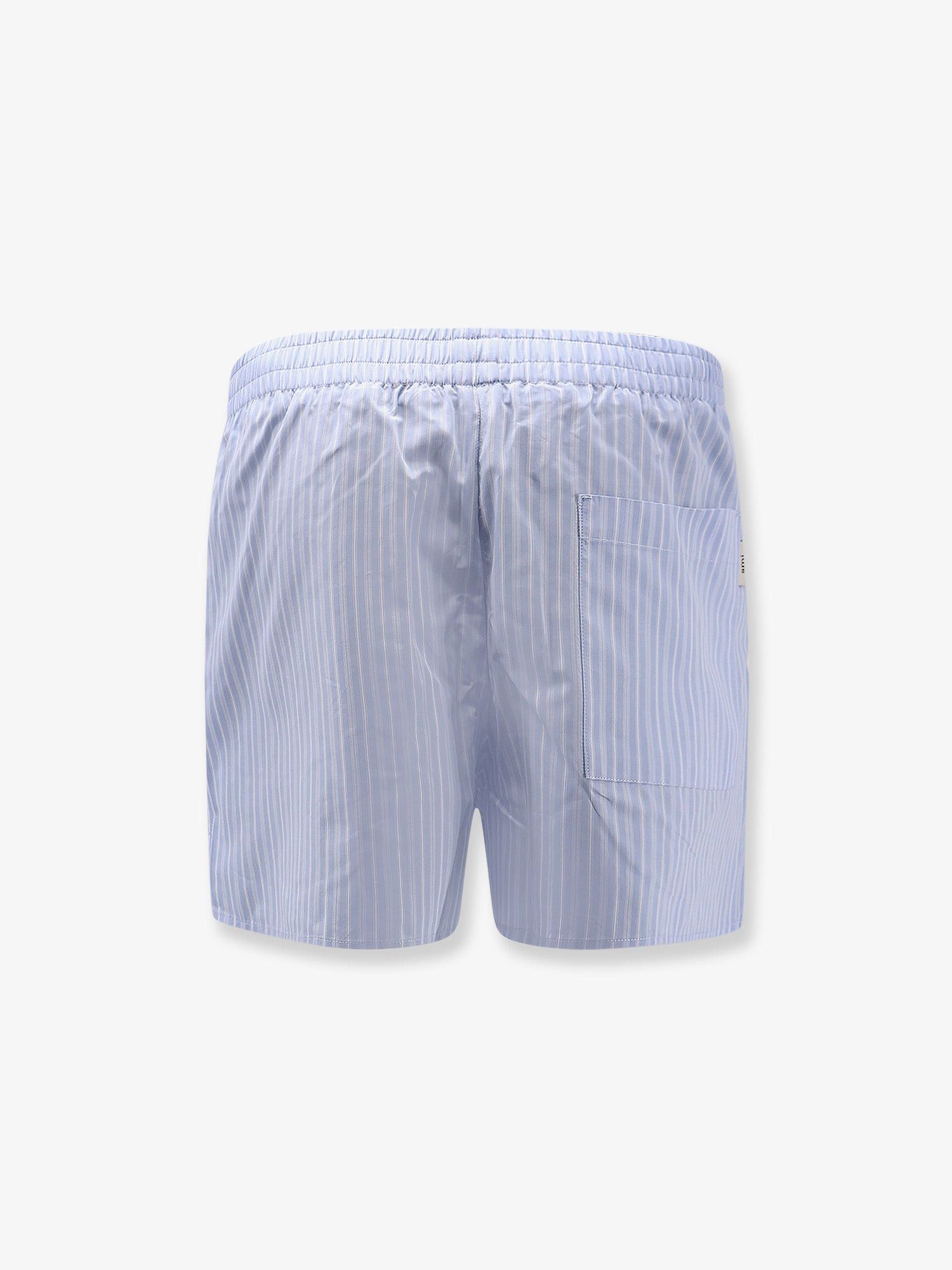 AMI Ami Paris Cotton bermuda shorts with striped pattern Tag Size L Men - USA Tariffs Included Size US 34 / EU 50 - 2 Thumbnail