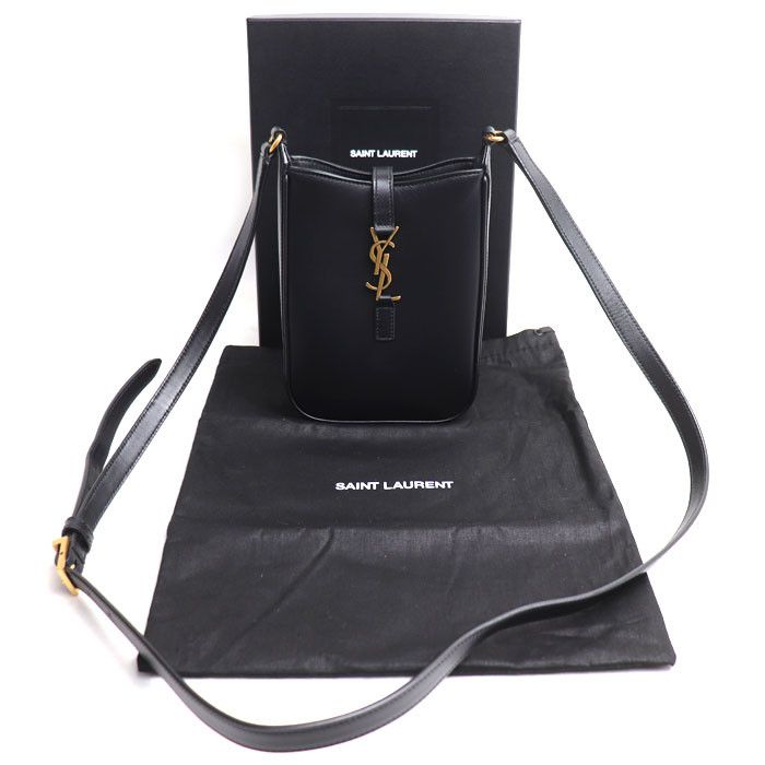 Yves Saint Laurent Yves Saint Laurent Saint Laurent Mini Vertical Leather Shoulder Bag Leather Shoulder Bag 735214 DUTY FREE for USA Size ONE SIZE - 7 Thumbnail