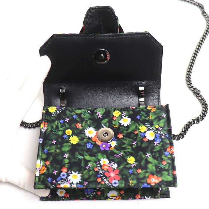 Jimmy Choo Jimmy Choo JIMMY CHOO Mini Paris Satin Shoulder Bag Textile Shoulder Bag DUTY FREE for USA Size ONE SIZE - 4 Thumbnail