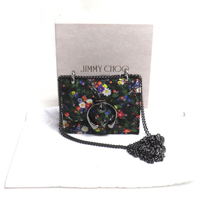 Jimmy Choo Jimmy Choo JIMMY CHOO Mini Paris Satin Shoulder Bag Textile Shoulder Bag DUTY FREE for USA Size ONE SIZE - 7 Thumbnail