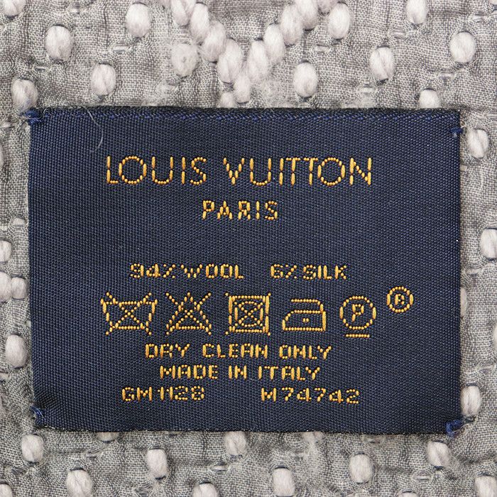 Louis Vuitton Louis Vuitton Louis Vuitton Echarpe Logomania Monogram Wool Silk Scarf Textile Scarf M74742 DUTY FREE for USA Size ONE SIZE - 10 Thumbnail