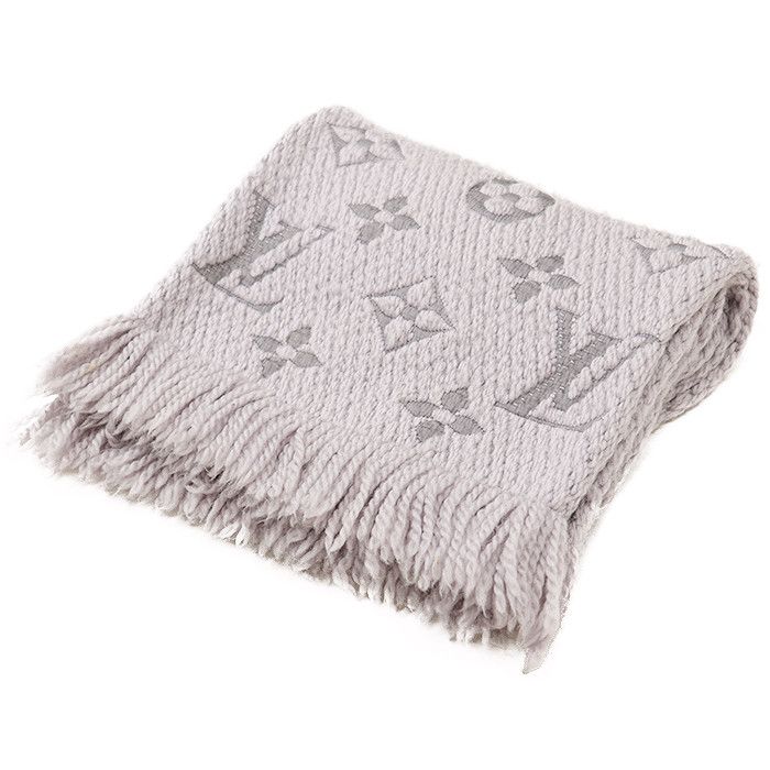 Louis Vuitton Louis Vuitton Louis Vuitton Echarpe Logomania Monogram Wool Silk Scarf Textile Scarf M74742 DUTY FREE for USA Size ONE SIZE - 4 Thumbnail