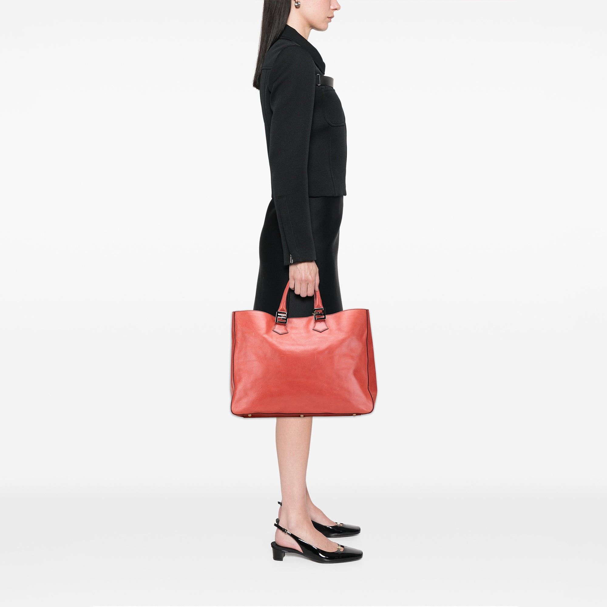 Fendi Large Leather Twins Tote Size ONE SIZE - 10 Thumbnail
