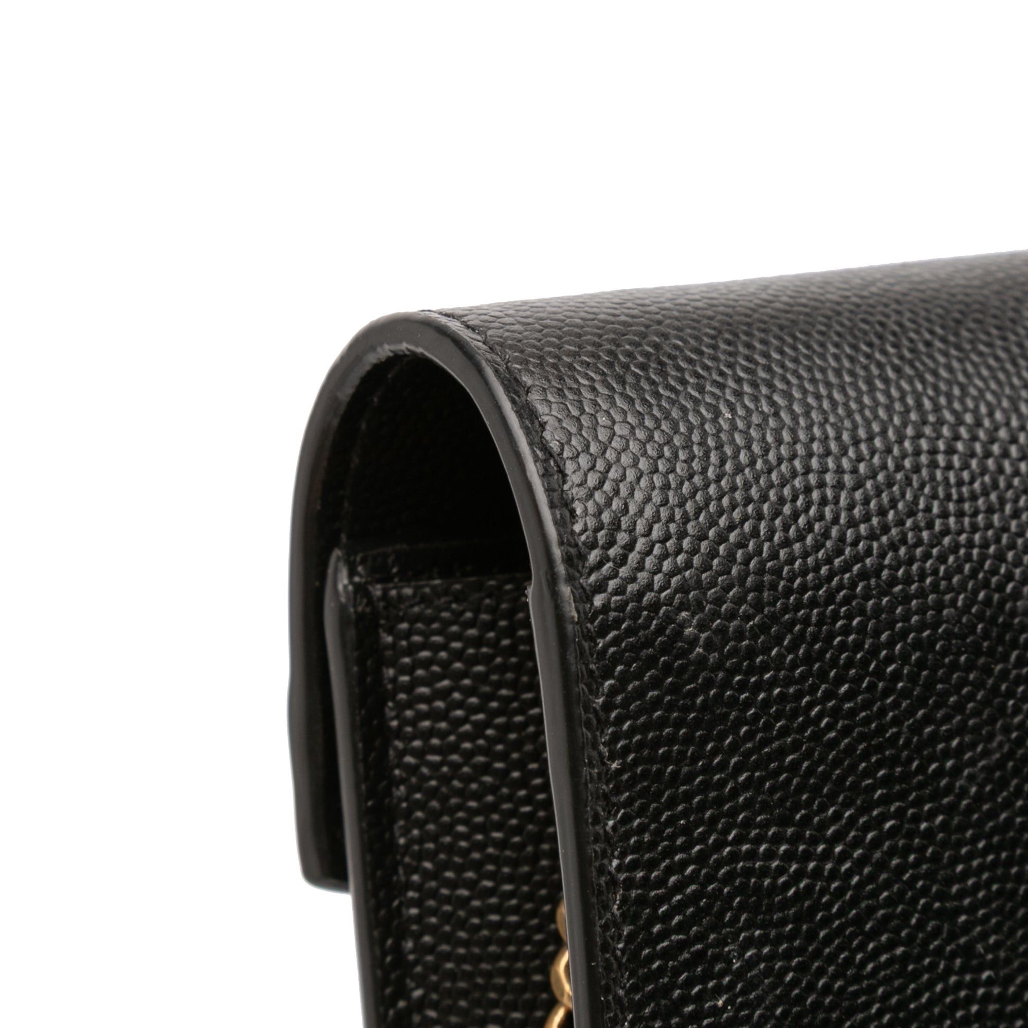 Saint Laurent Paris Grain De Poudre Monogram Cassandra Chain Wallet Size ONE SIZE - 8 Thumbnail
