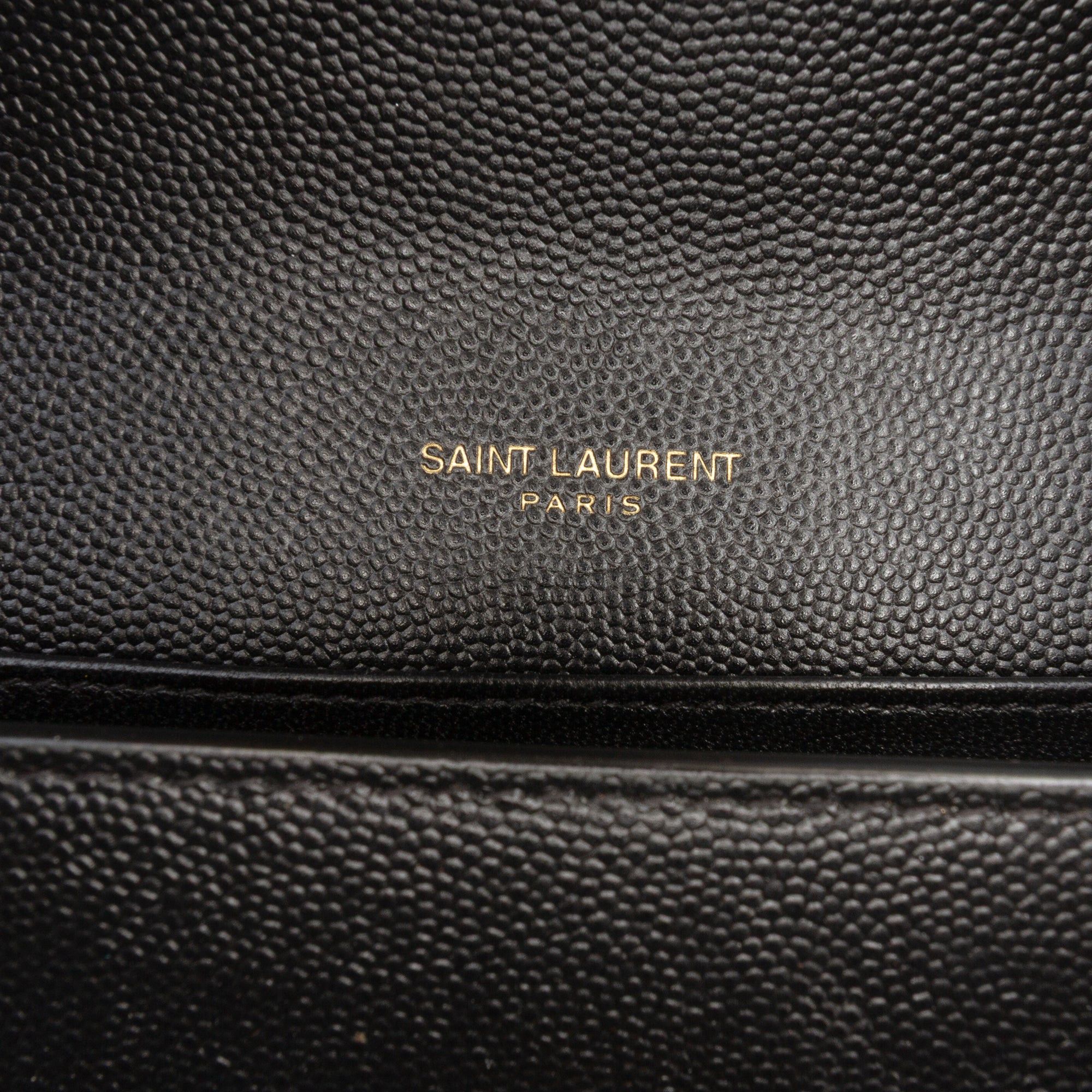 Saint Laurent Paris Grain De Poudre Monogram Cassandra Chain Wallet Size ONE SIZE - 5 Thumbnail