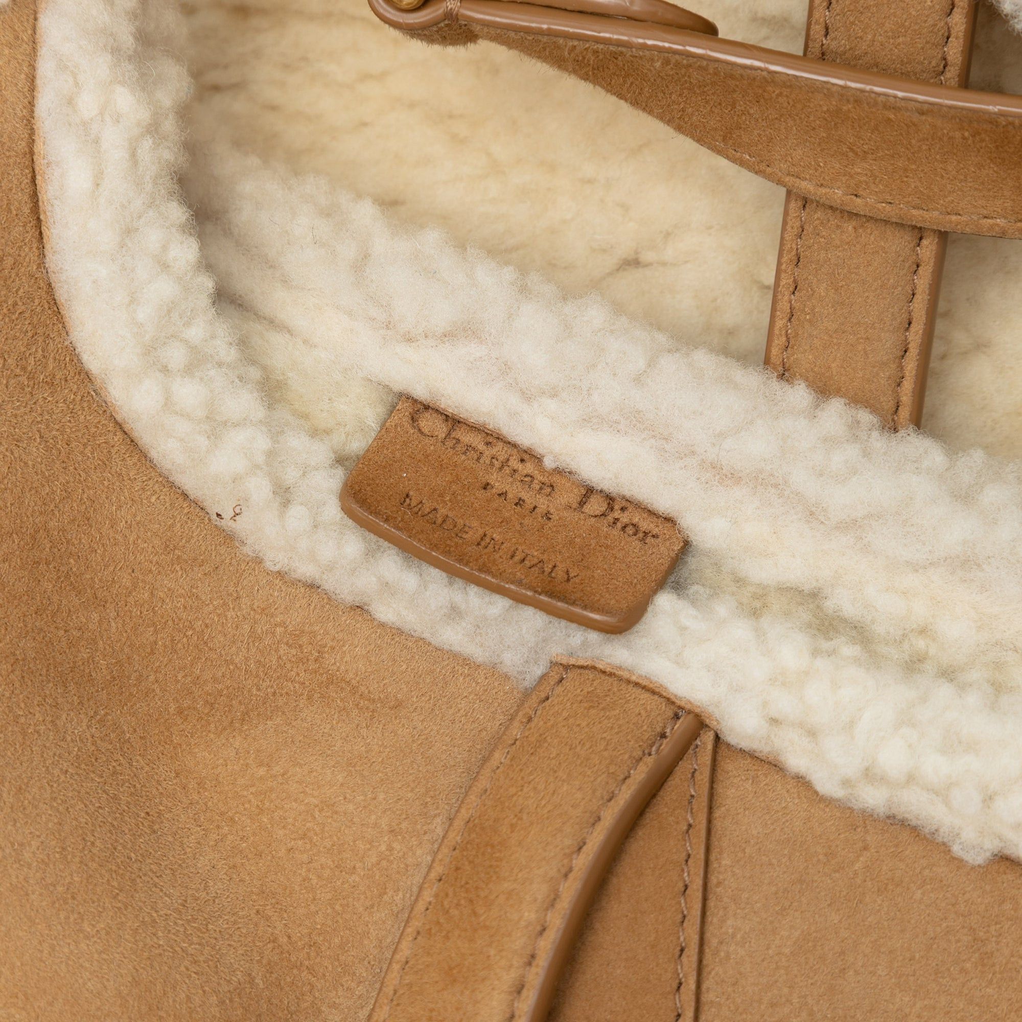 Dior Shearling Suede Saddle Bag Size ONE SIZE - 5 Thumbnail
