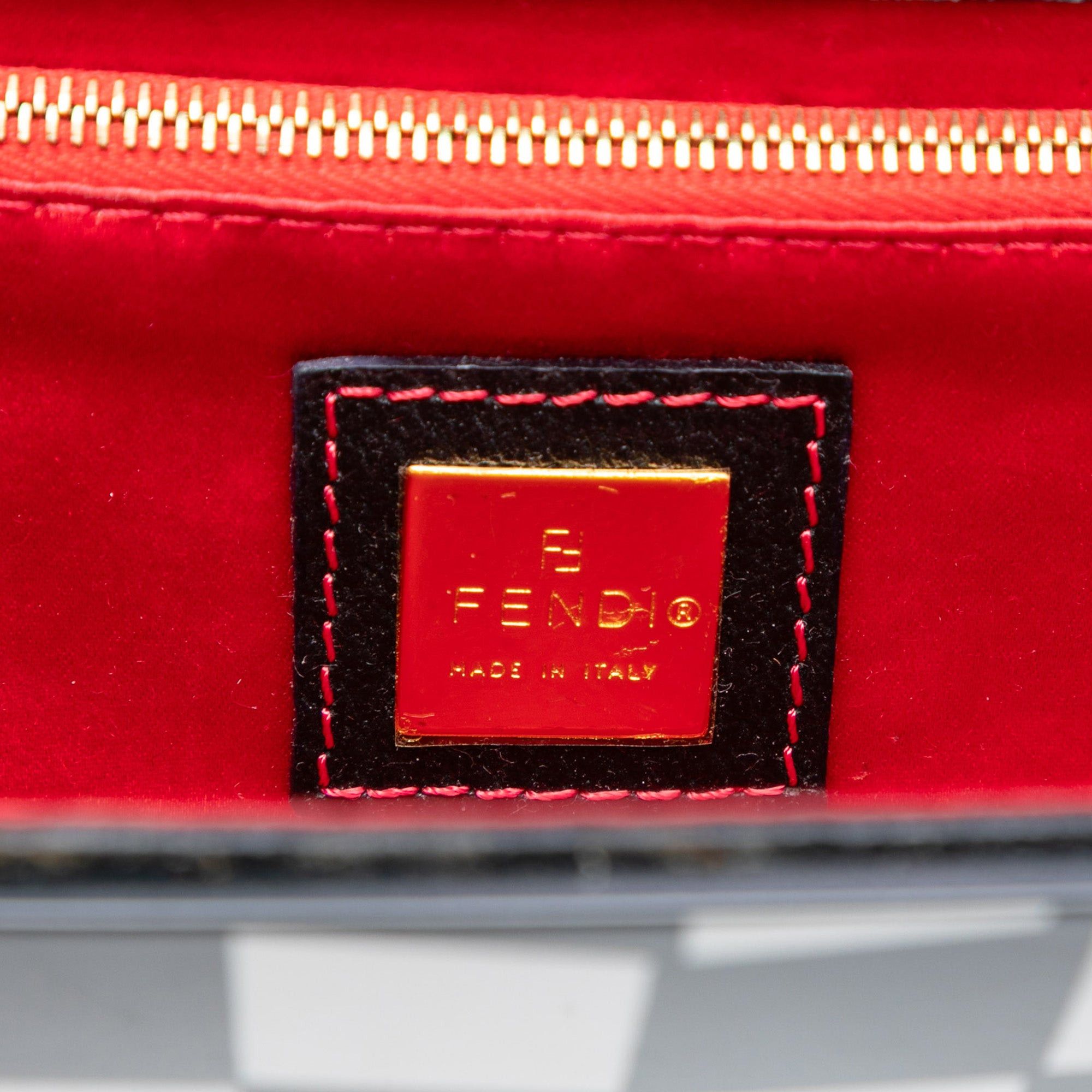Fendi Pigskin Plexiglass Geometric Shoulder Bag Size ONE SIZE - 6 Thumbnail