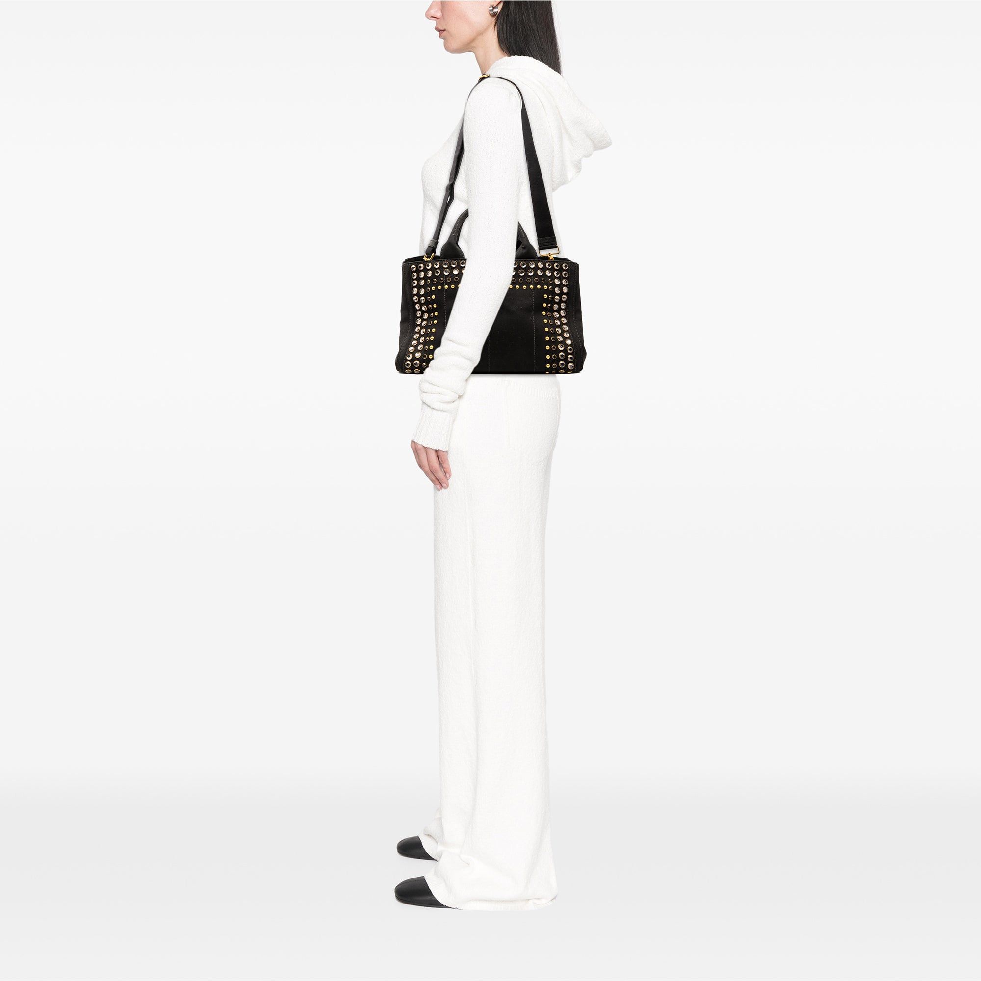 Prada Canvas Canapa Bijoux Satchel Size ONE SIZE - 6 Thumbnail