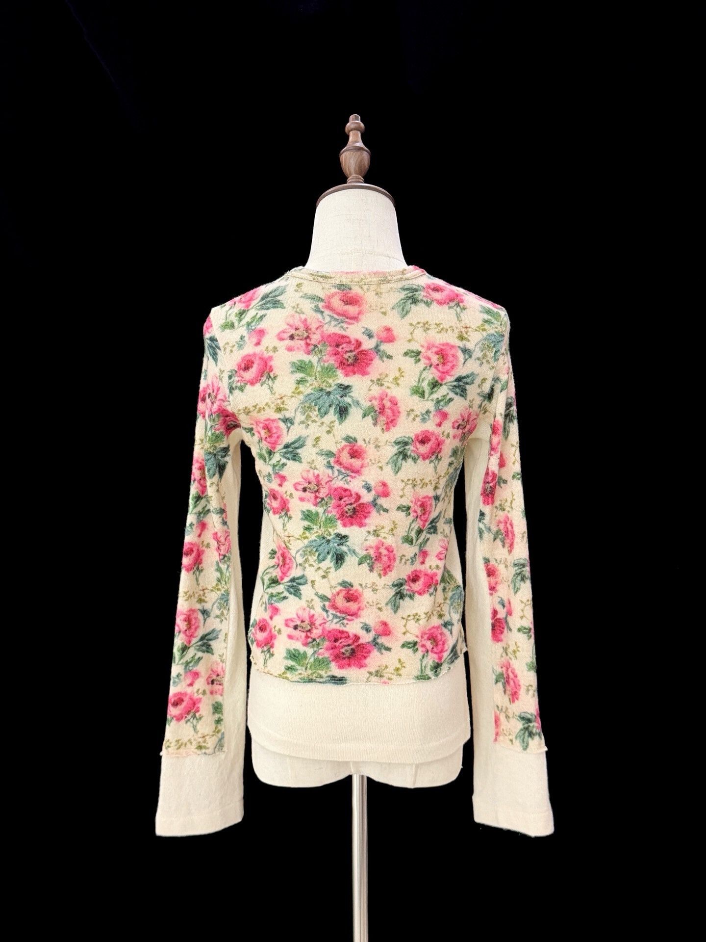 Rei Kawakubo Comme des Garçons Floral Patchwork Wool Top Size XS / US 0-2 / IT 36-38 - 8 Thumbnail