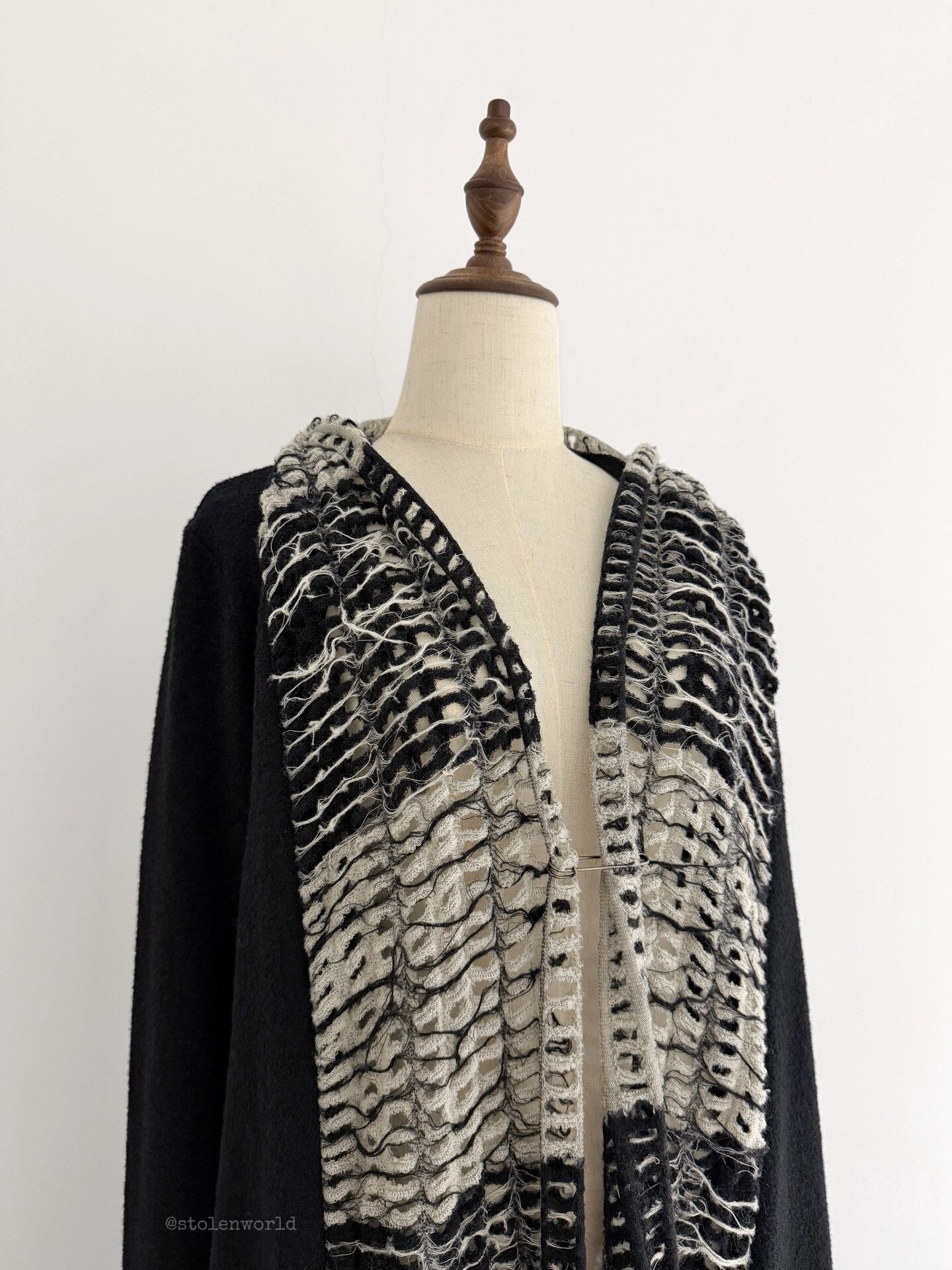Limi Feu Limi feu Wool Hollow-Out Spliced Cardigan Size S / US 4 / IT 40 - 2 Thumbnail