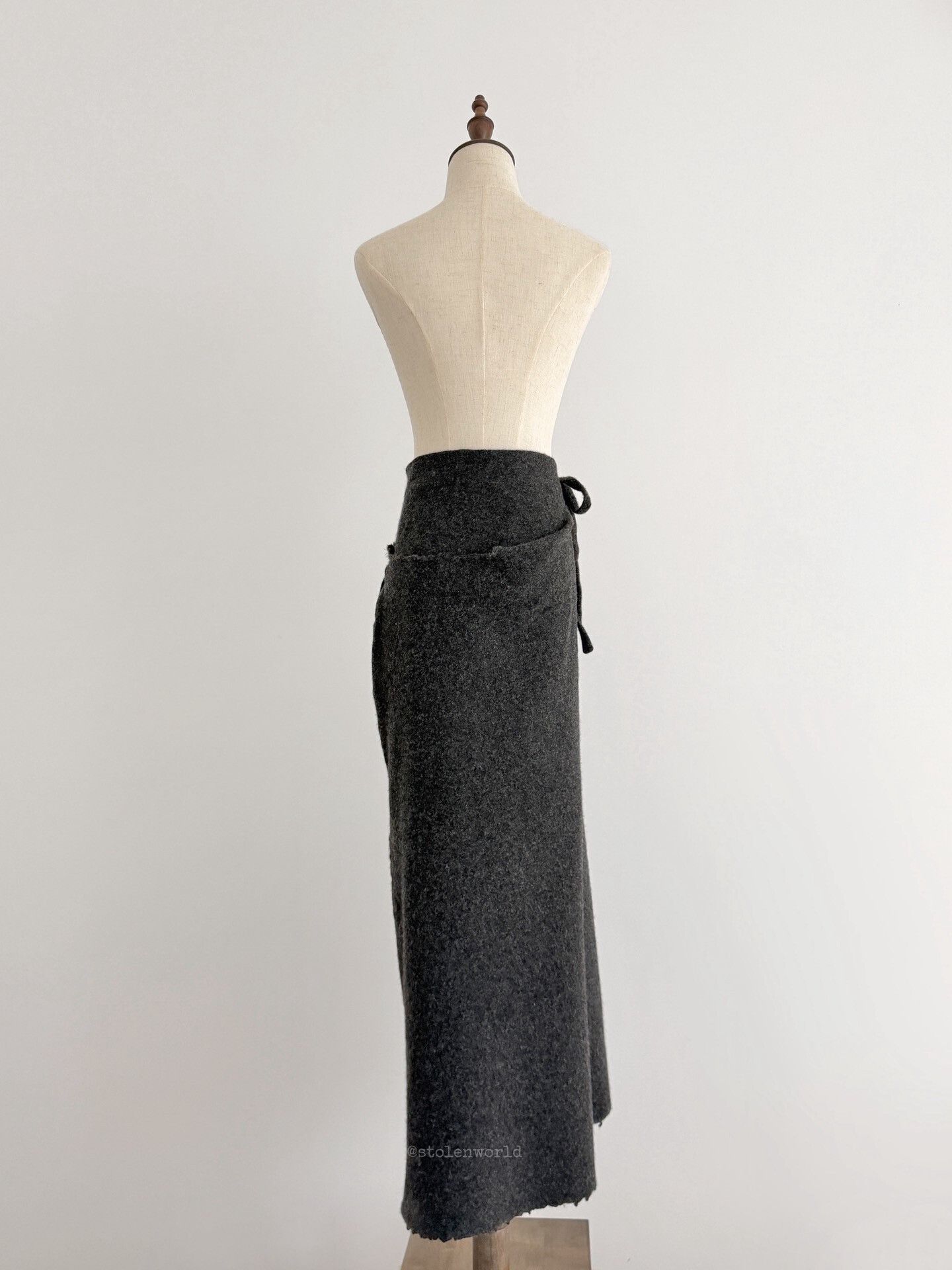 Rei Kawakubo Comme des Garçons 1994 AW Fleece Skirt Size 38" / US 16 / IT 52 - 4 Thumbnail