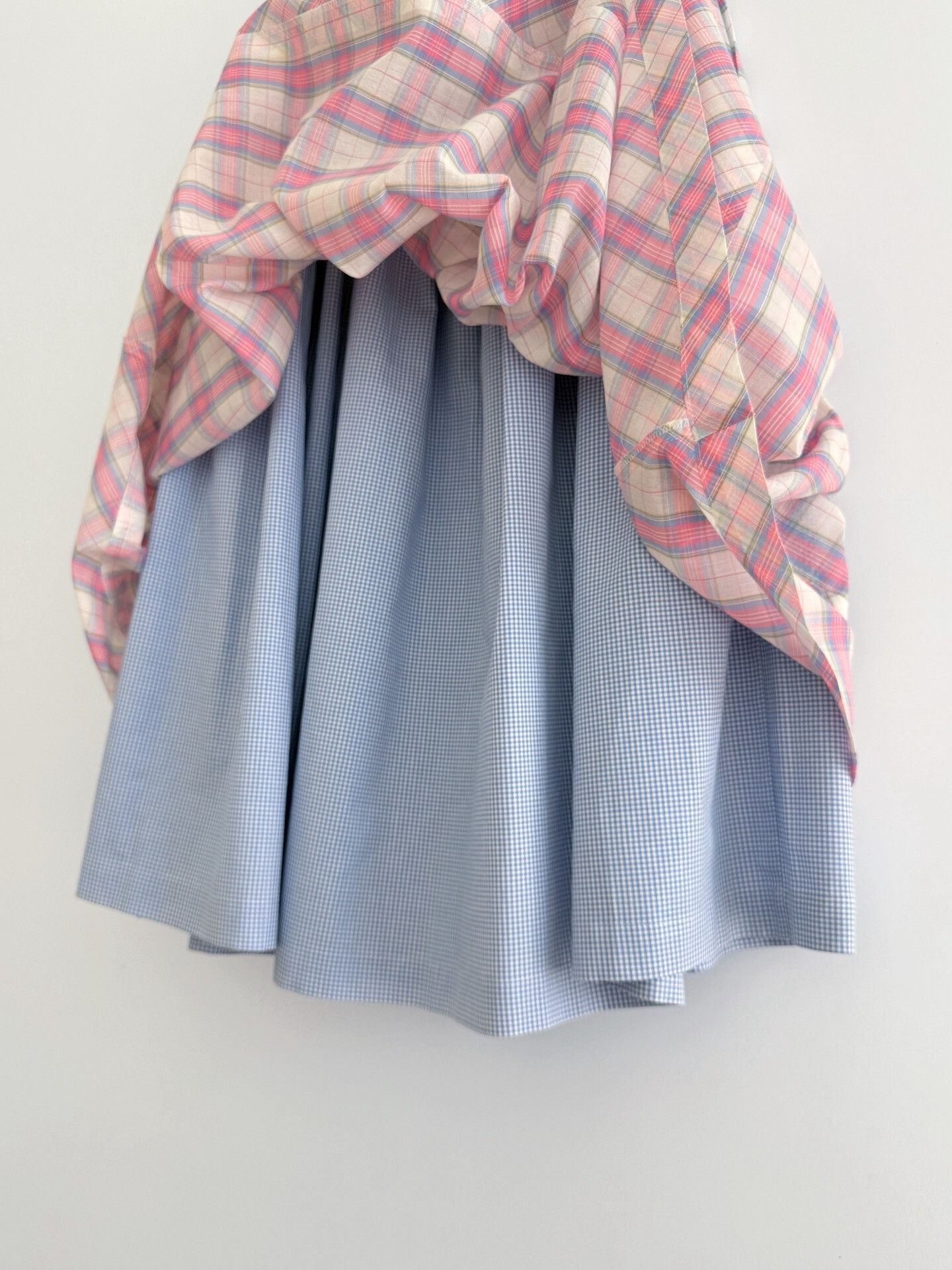 Comme des Garcons Comme des Garçons Pink Plaid Double-Layer Skirt Size 30" / US 8 / IT 44 - 7 Thumbnail