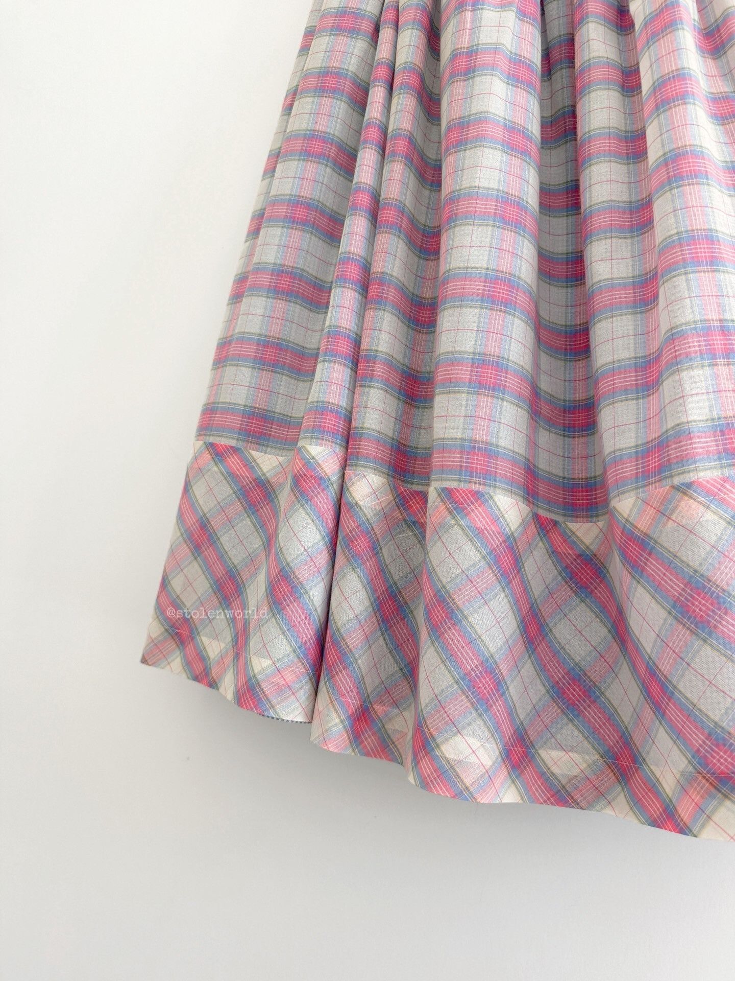 Comme des Garcons Comme des Garçons Pink Plaid Double-Layer Skirt Size 30" / US 8 / IT 44 - 5 Thumbnail