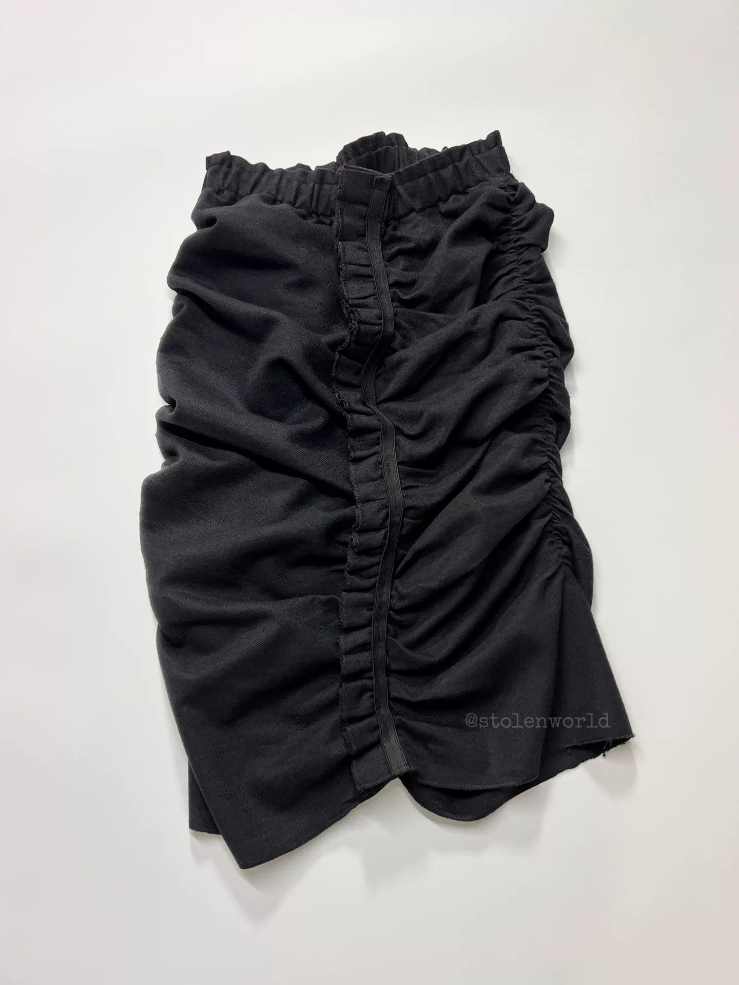 Rei Kawakubo Comme des Garçons Irregular Pleated Skirt Size 32" / US 10 / IT 46 - 3 Thumbnail