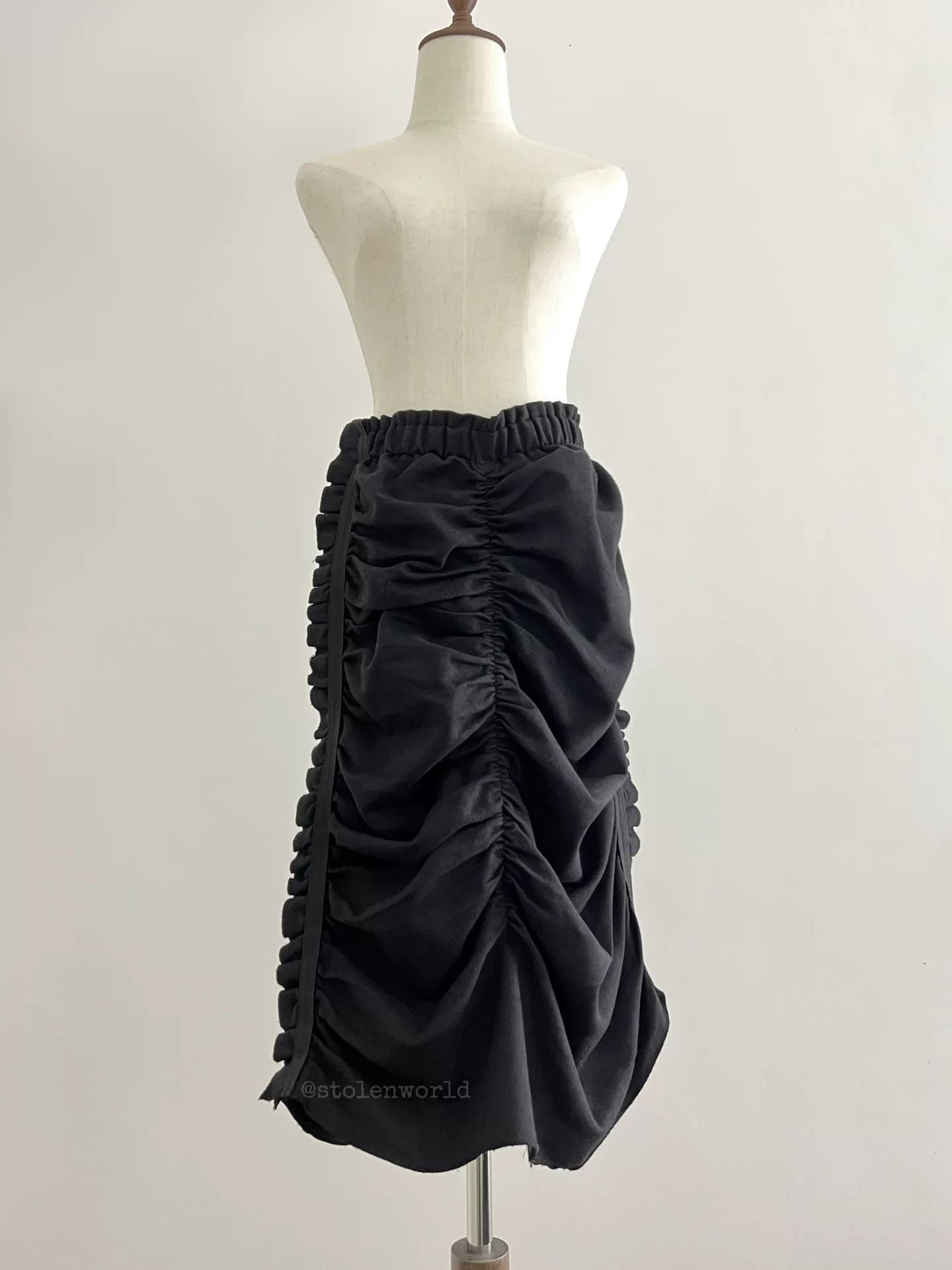 Rei Kawakubo Comme des Garçons Irregular Pleated Skirt Size 32" / US 10 / IT 46 - 7 Thumbnail